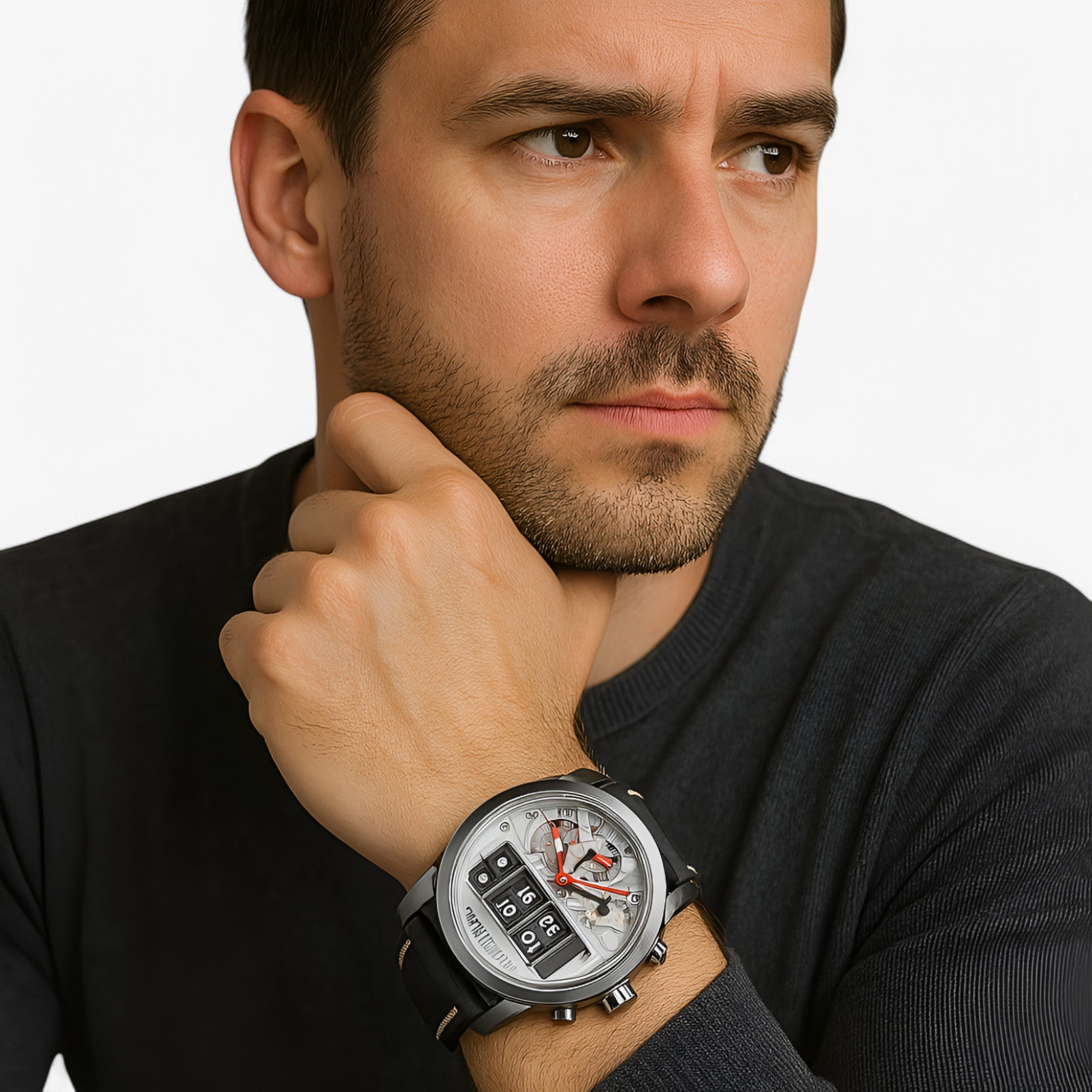 Sami | Militaire horloge met draaibare datum