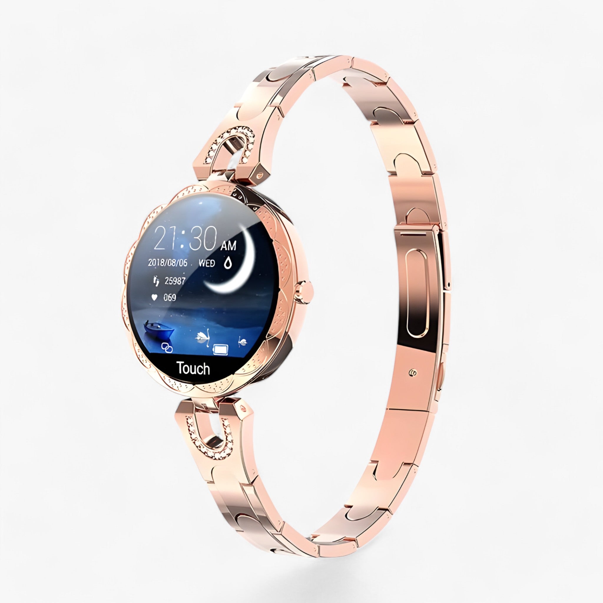 GlamFit | Smartwatch - Elegant, waterdicht en in staat om fitnessvoortgang bij te houden
