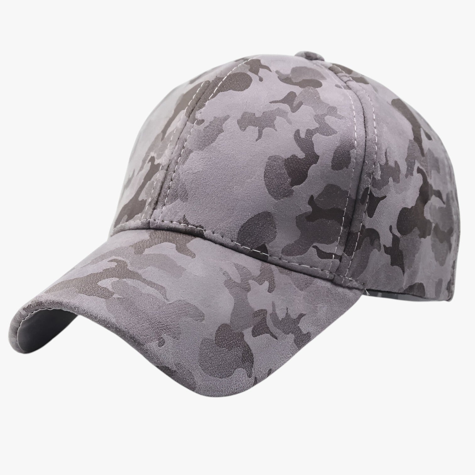 Carson | Stijlvol en comfortabel – Camouflage suède baseballpet voor elke look