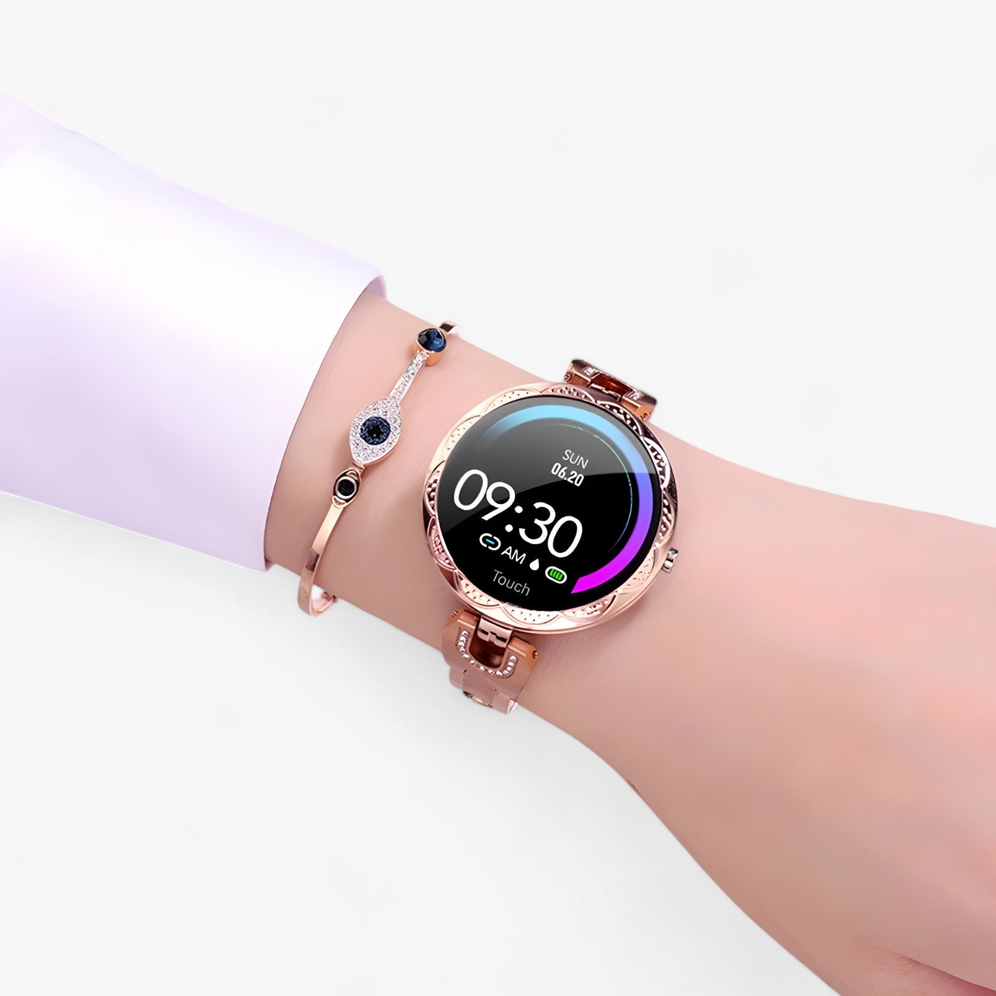 GlamFit | Smartwatch - Elegant, waterdicht en in staat om fitnessvoortgang bij te houden