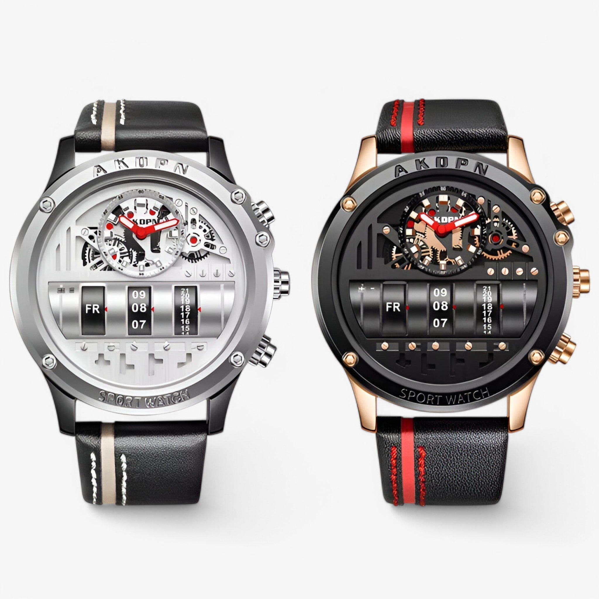 Sami | Militaire horloge met draaibare datum