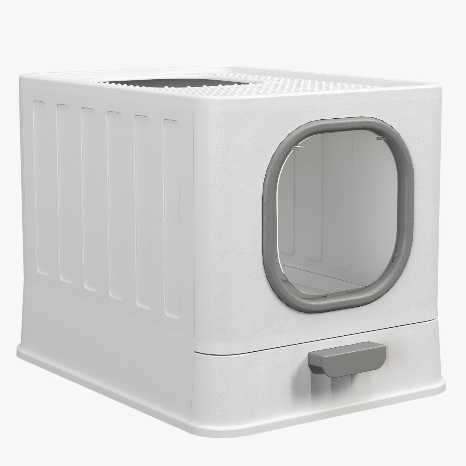 Zinnia | Grote kattenbak met krabplank Minder geur, meer comfort