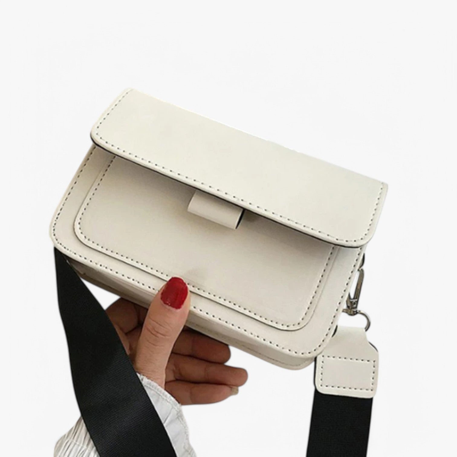 Clara | Retro & Ruime Schoudertas met Brede Riem