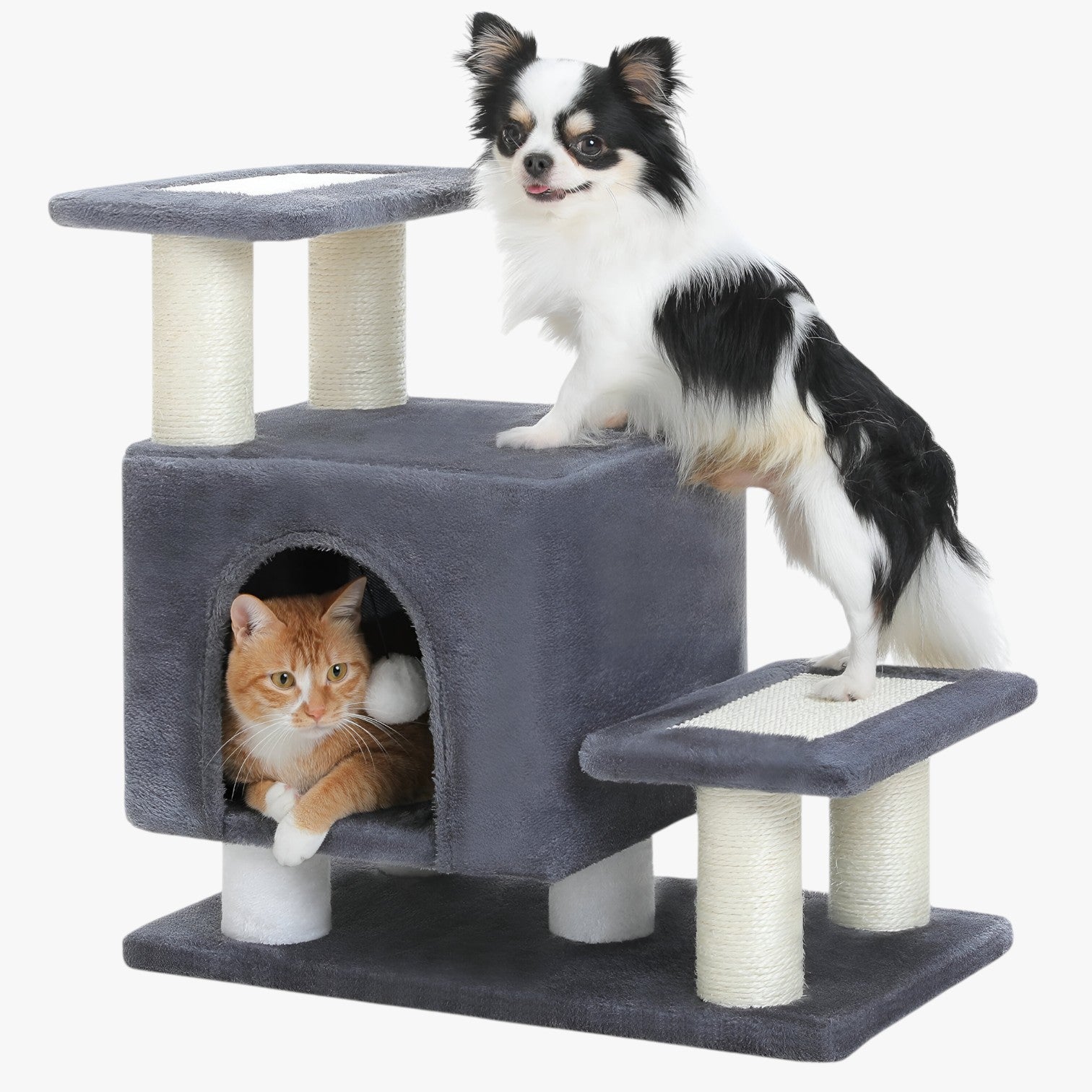Winnie | Multifunctionele 3-Laags Huisdiertrap Voor Comfort, Spel & Rustplek