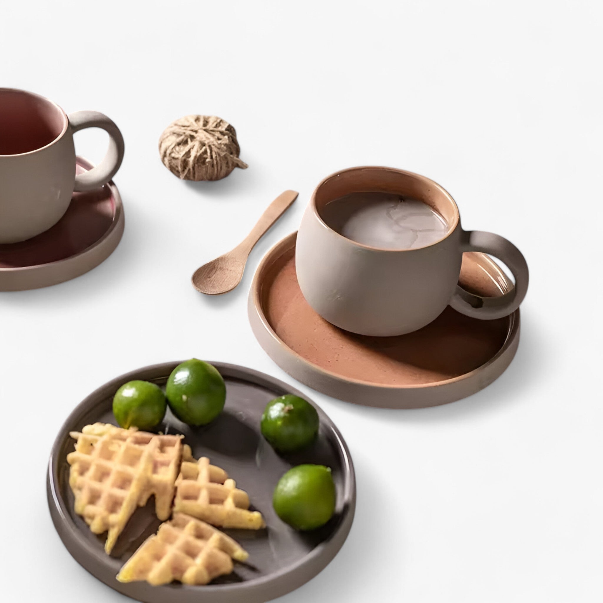 Sora | Minimalistische Japanse Espressoset met Kop en Schotel