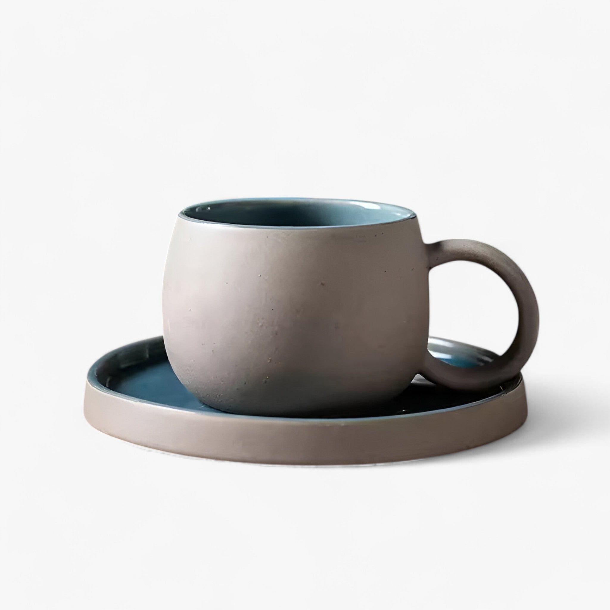 Sora | Minimalistische Japanse Espressoset met Kop en Schotel