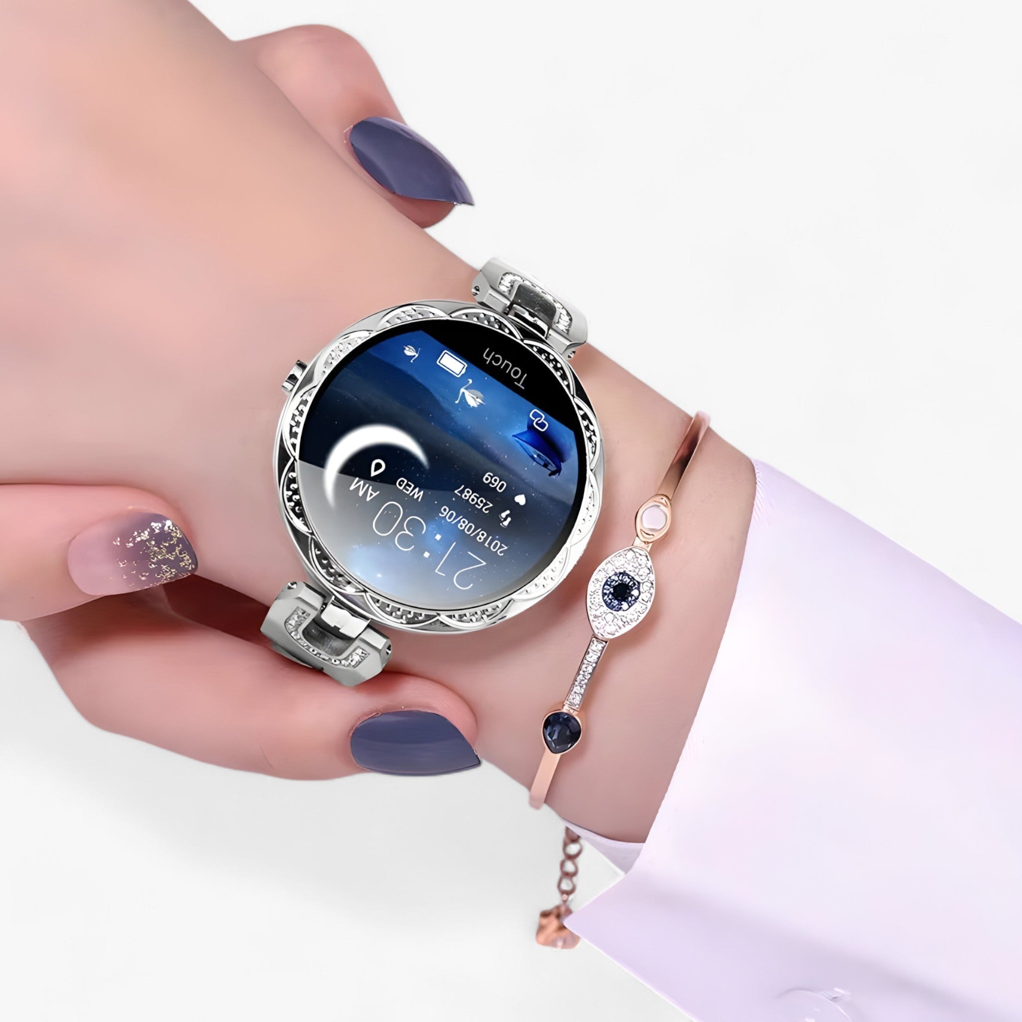 GlamFit | Smartwatch - Elegant, waterdicht en in staat om fitnessvoortgang bij te houden