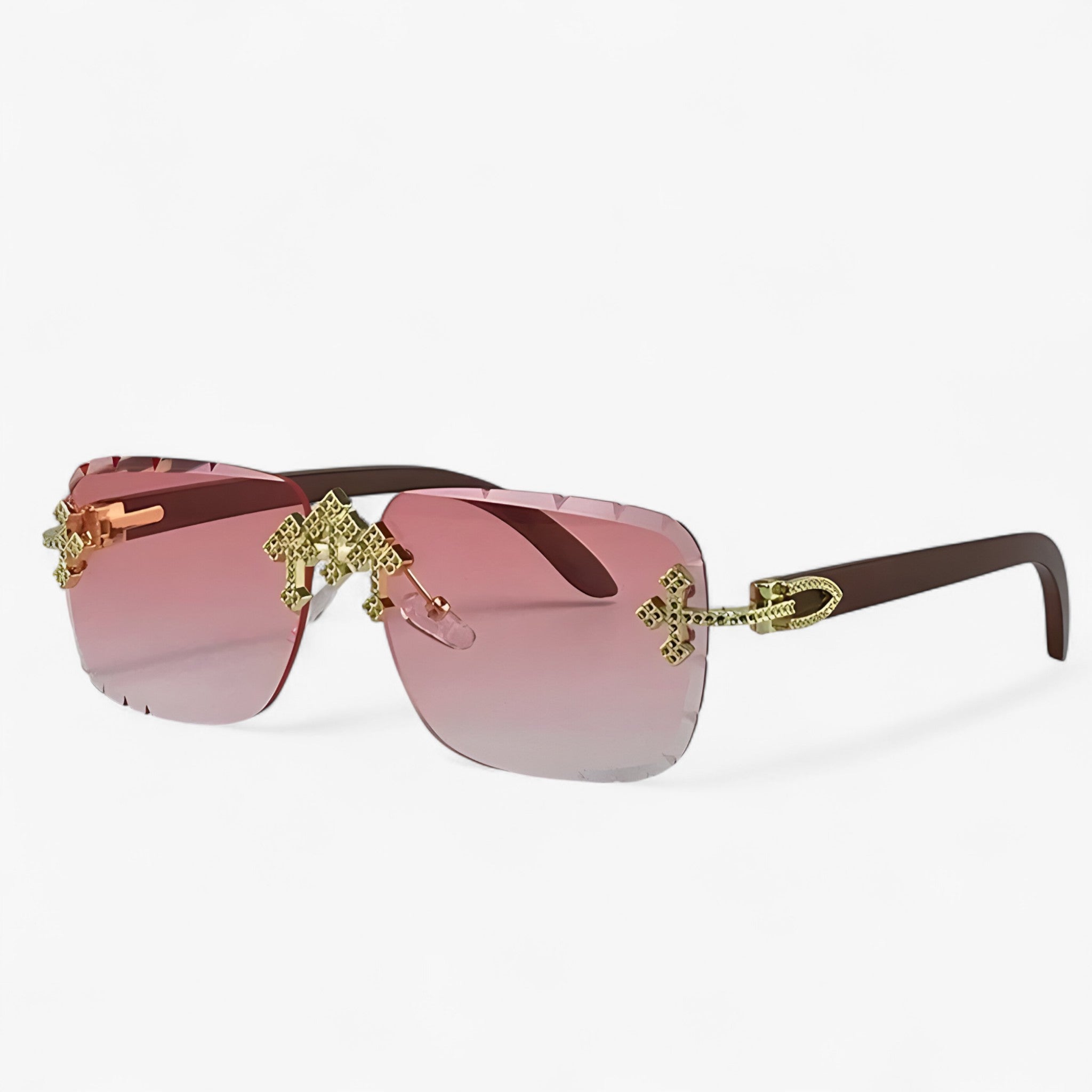 Fin | Steampunk-stijl randloze zonnebril