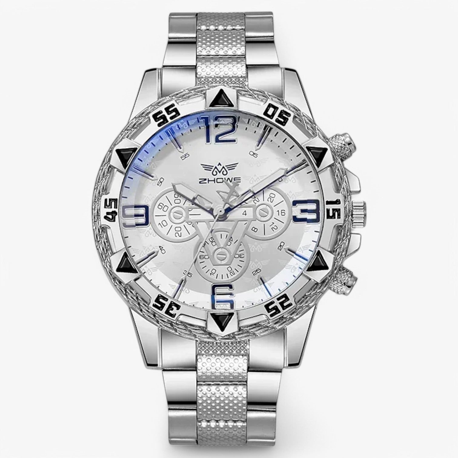 Vitalli | Luxe herenhorloge - Stijlvol en tijdloos met blauwe lichtaccenten