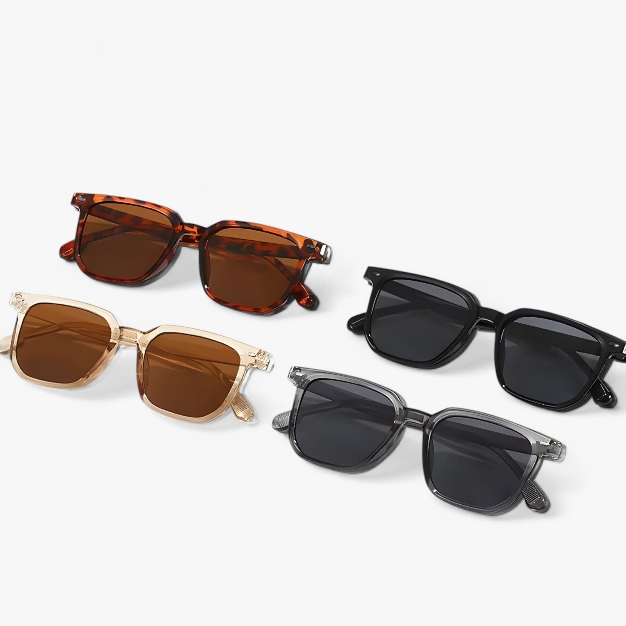 Felix | Unisex retro stijl vintage vierkante zonnebril