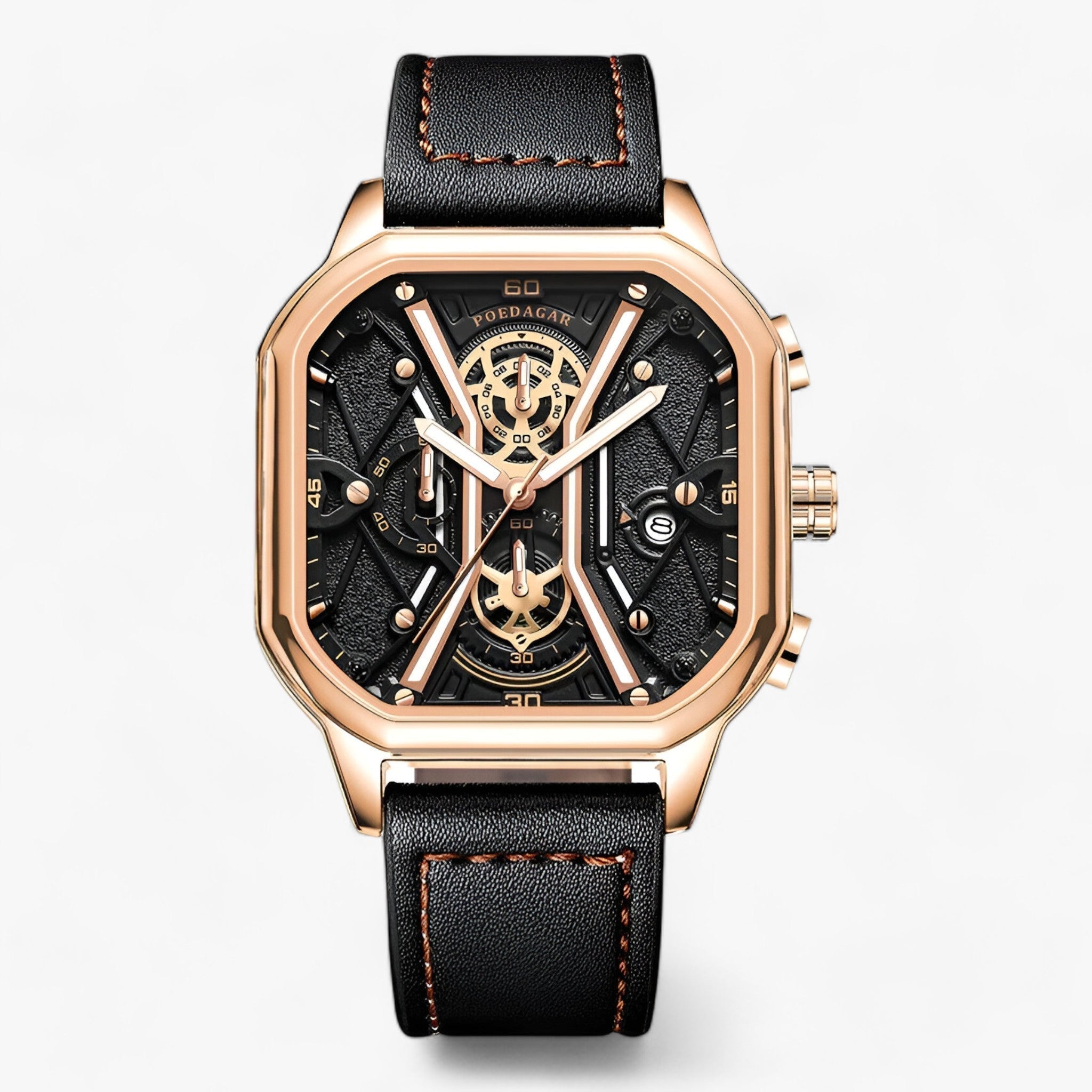 STJERNE | Chronograaf Horloge - Tijdloze schoonheid en eersteklas precisie Roségoud Goud L STJERNE | Chronograph Uhr - Zeitlose Eleganz und Präzision - €25 - Werqino Amsterdam