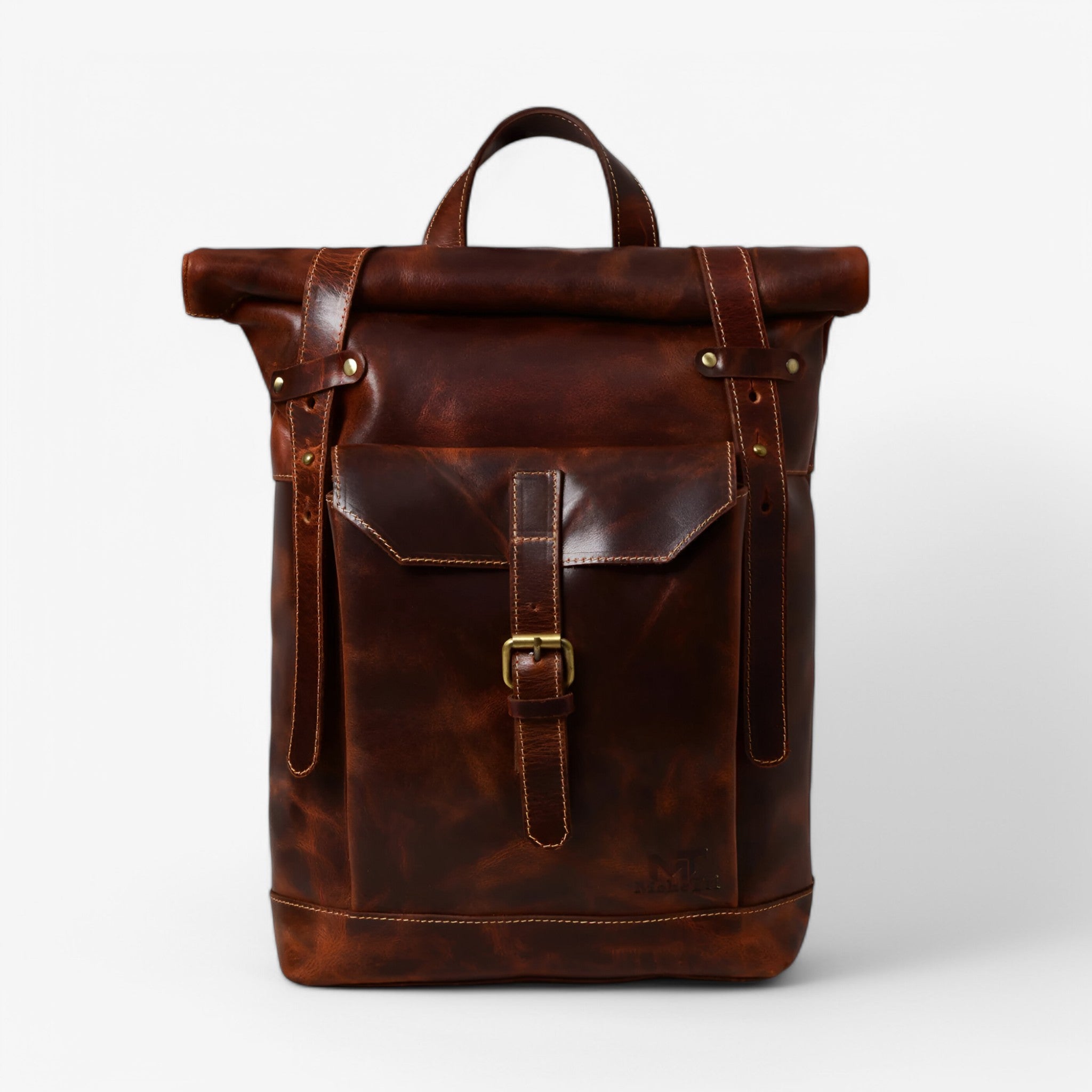 Zaino Roll-Top marrone Saddleback