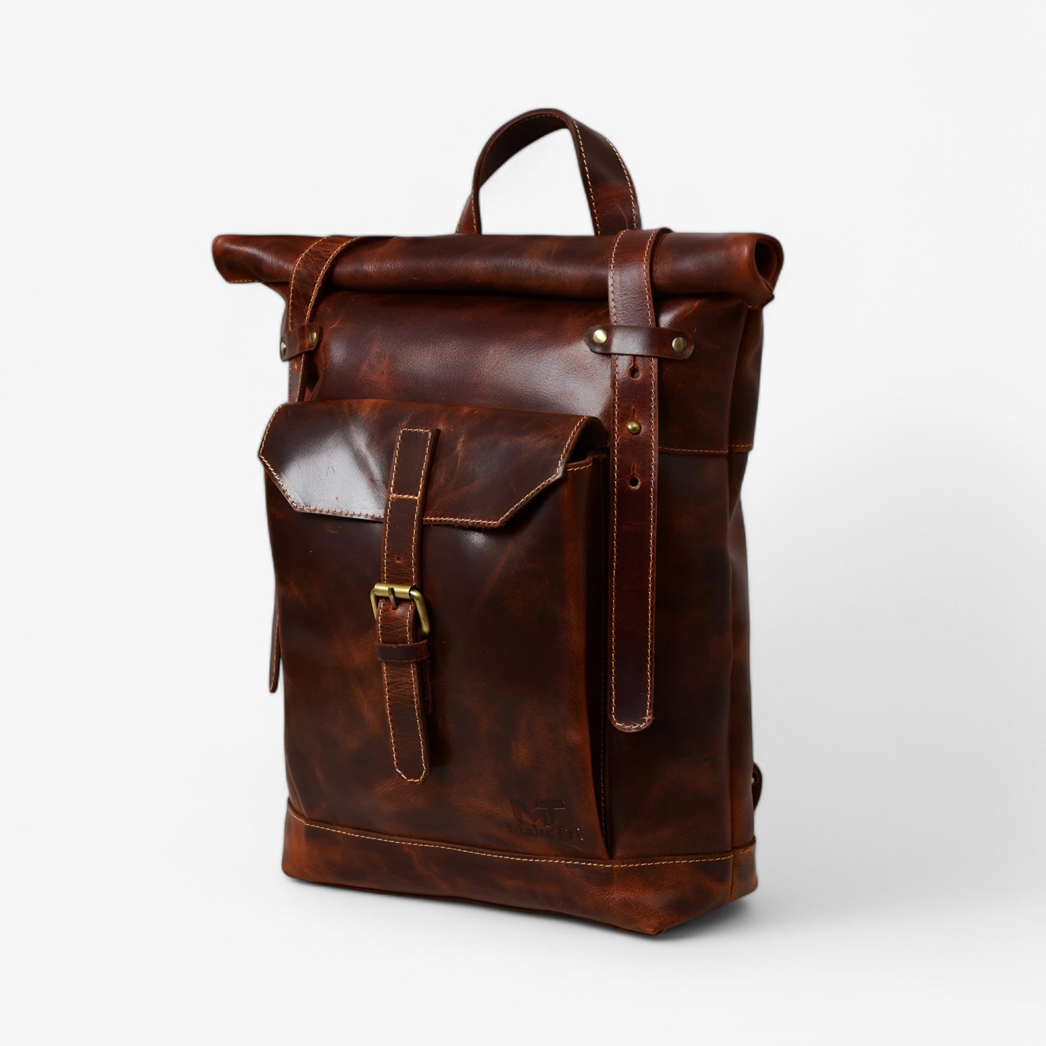 Zaino Roll-Top marrone Saddleback