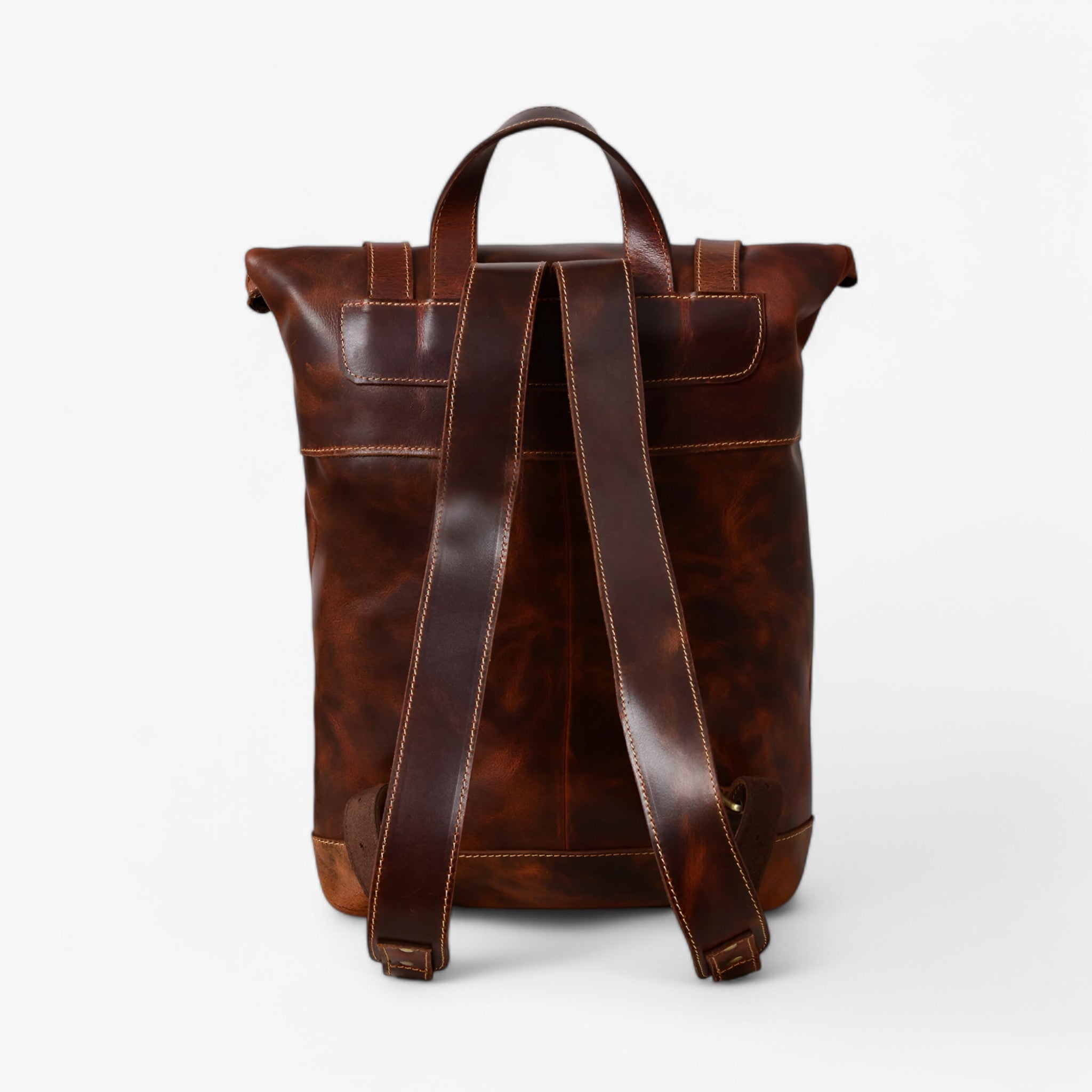 Zaino Roll-Top marrone Saddleback