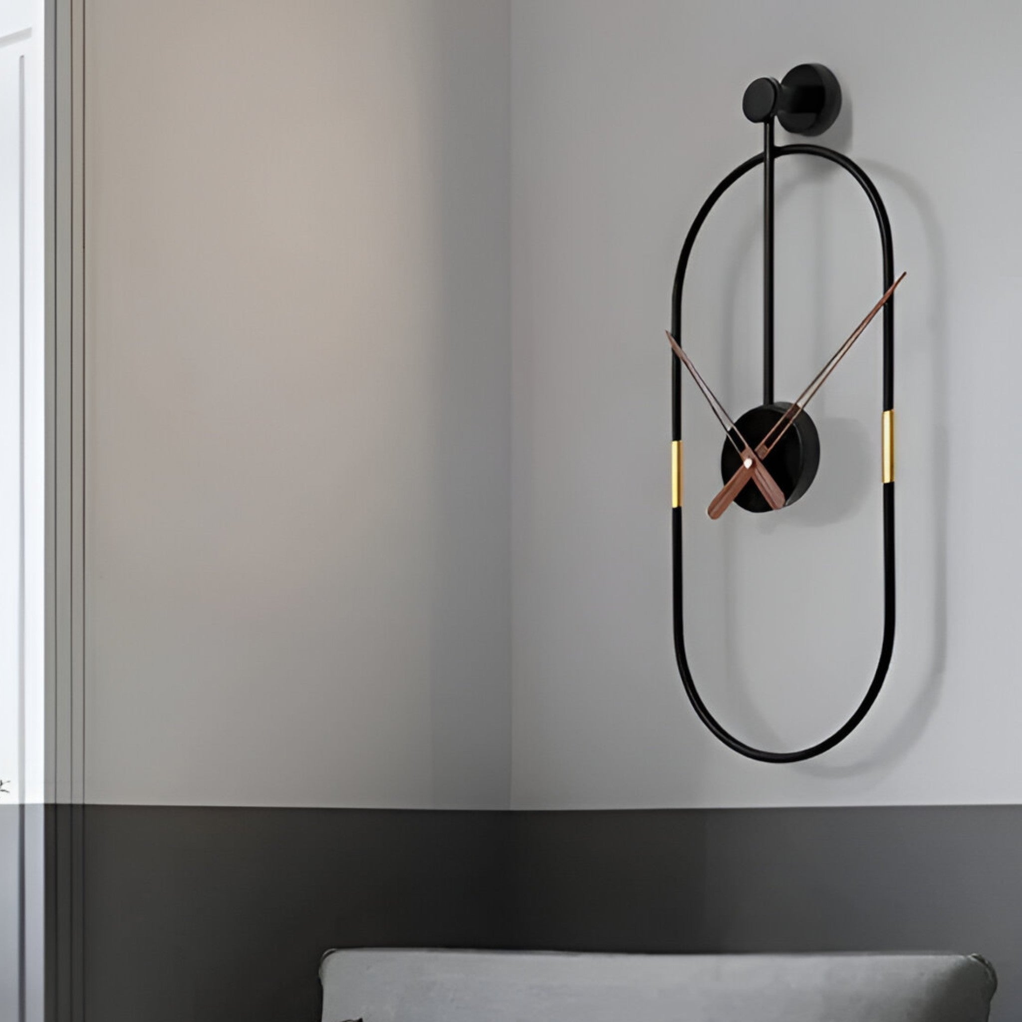 Xander | Minimalistische grote wandklok voor de woonkamer