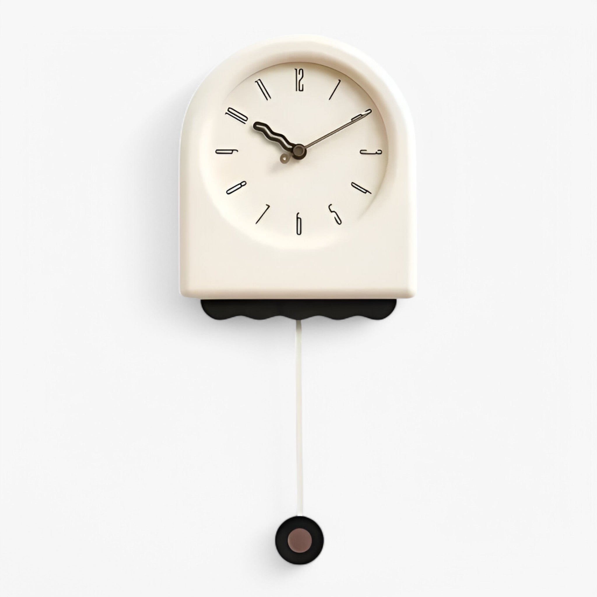 Thomas | Moderne wandklok met pendel in strak design