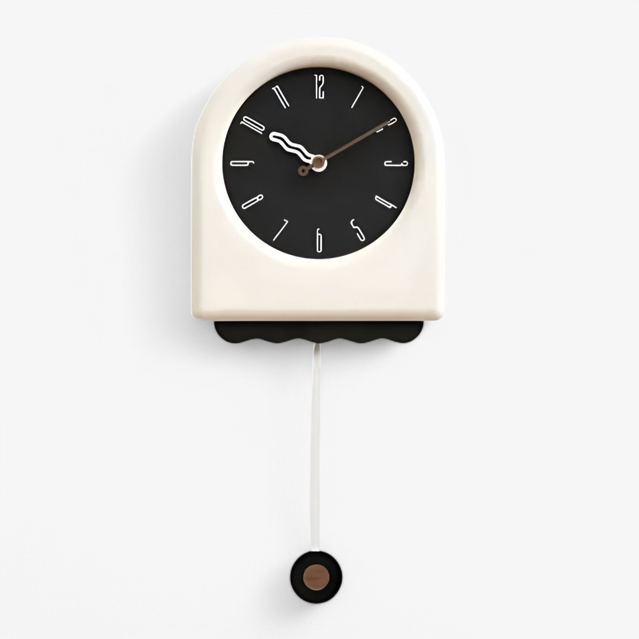 Thomas | Moderne wandklok met pendel in strak design