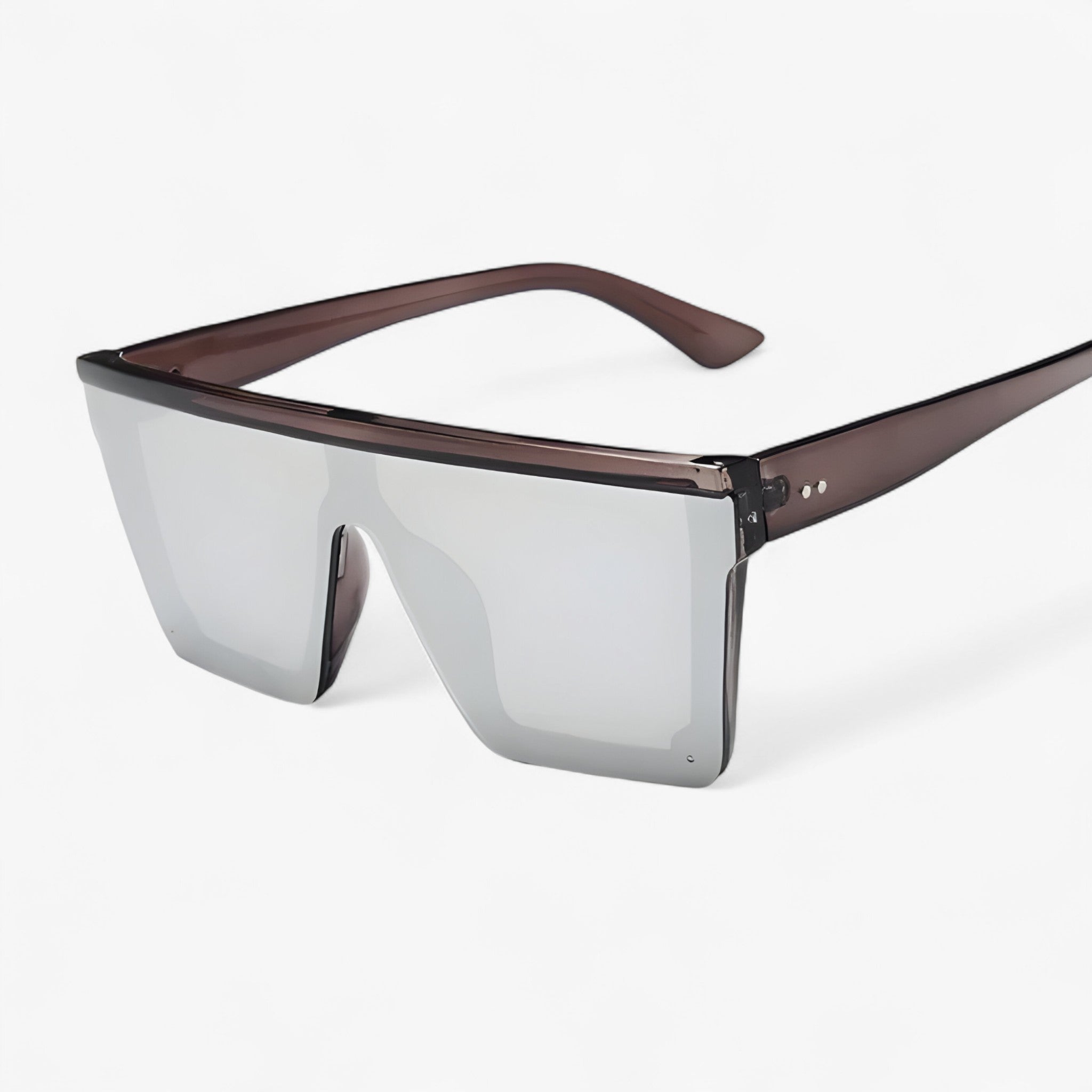 Adrian | Zwarte retro oversized zonnebril