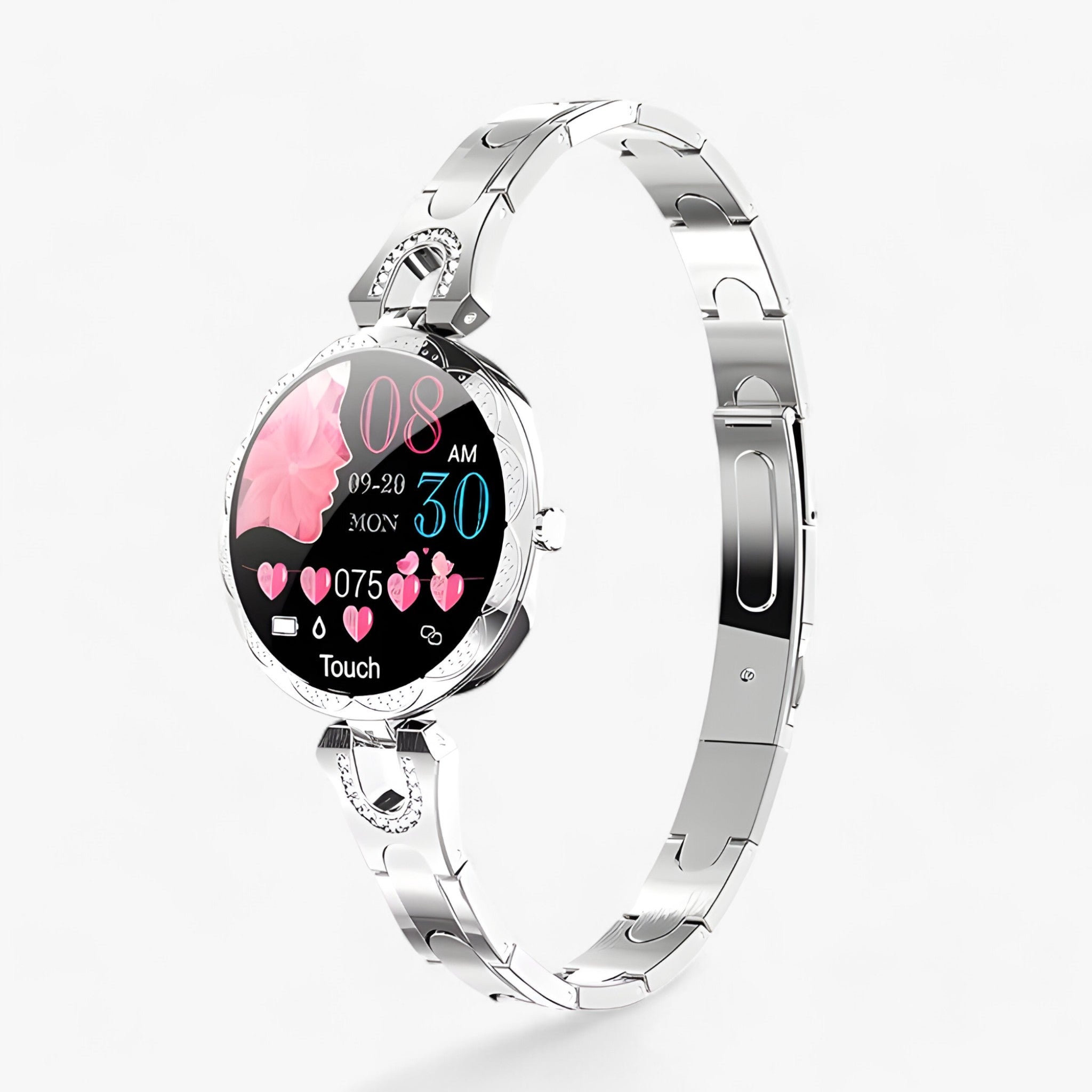 GlamFit | Smartwatch - Elegant, waterdicht en in staat om fitnessvoortgang bij te houden