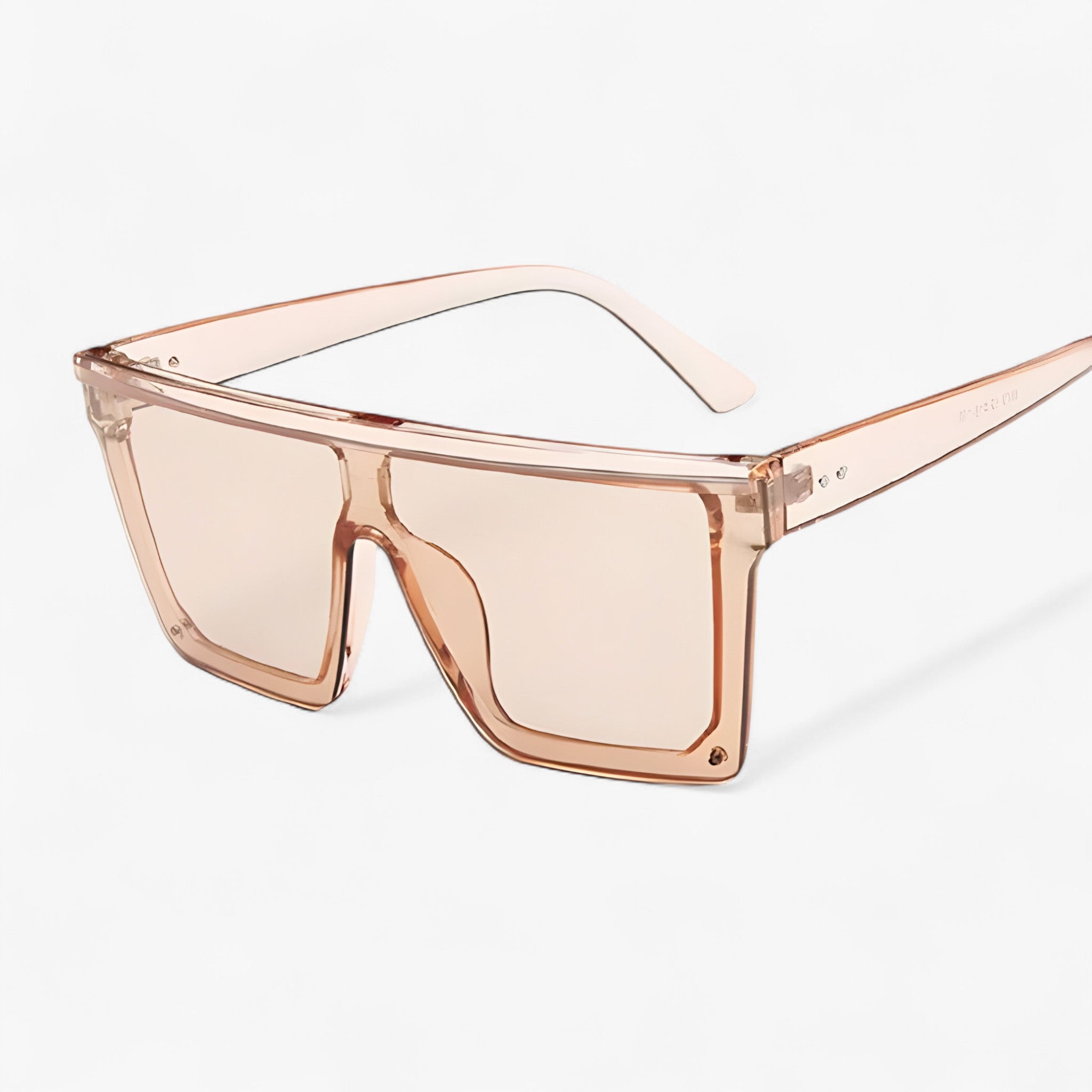 Adrian | Zwarte retro oversized zonnebril