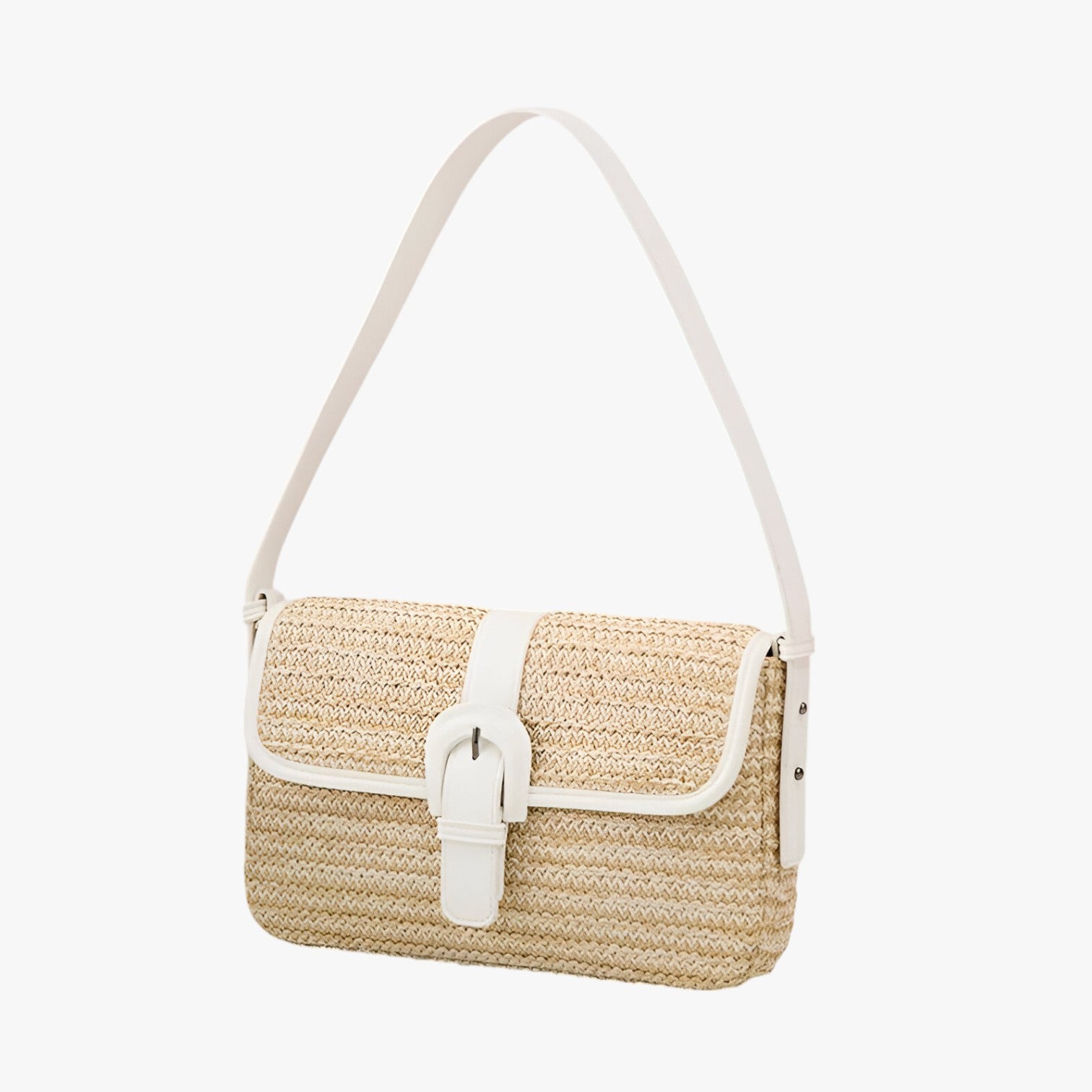 Amelie | Luxe handgemaakte rieten strandtas