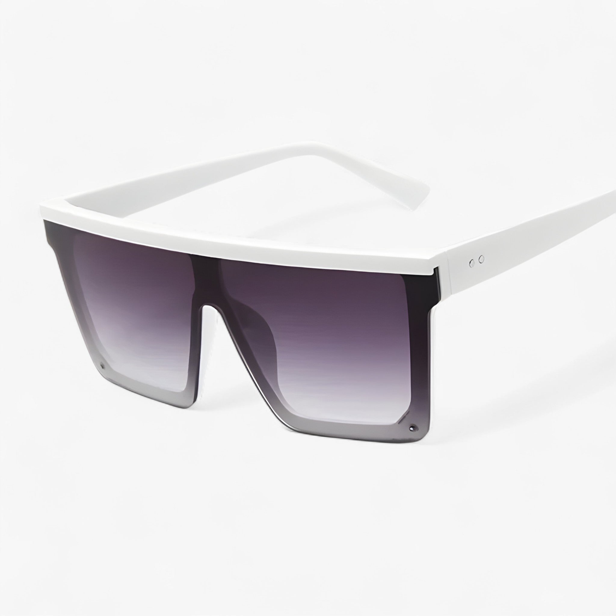 Adrian | Zwarte retro oversized zonnebril