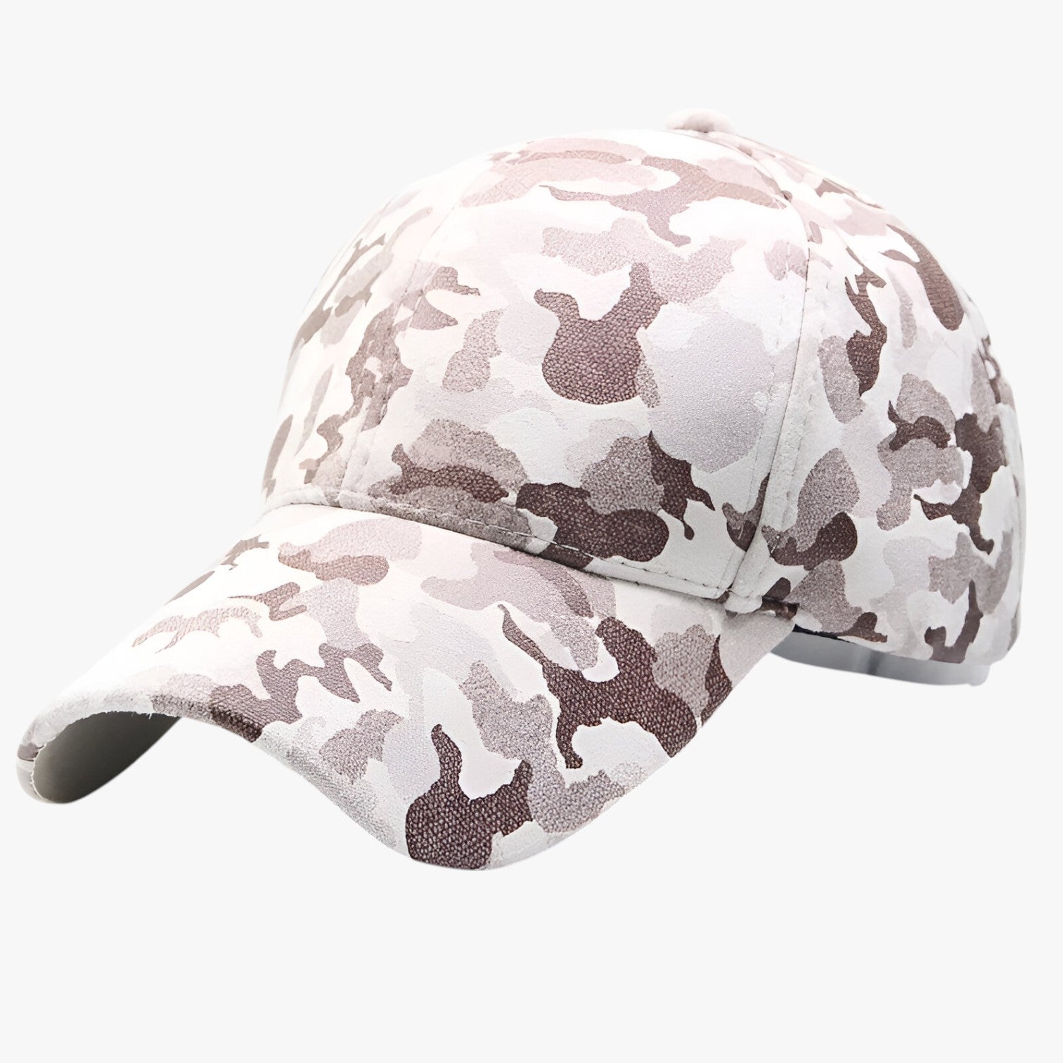 Carson | Stijlvol en comfortabel – Camouflage suède baseballpet voor elke look