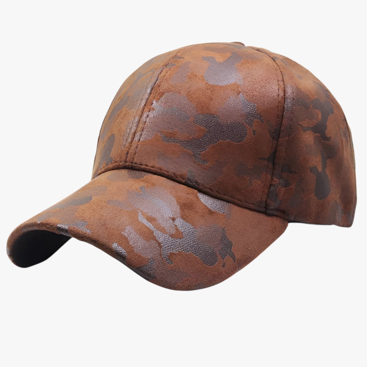 Carson | Stijlvol en comfortabel – Camouflage suède baseballpet voor elke look