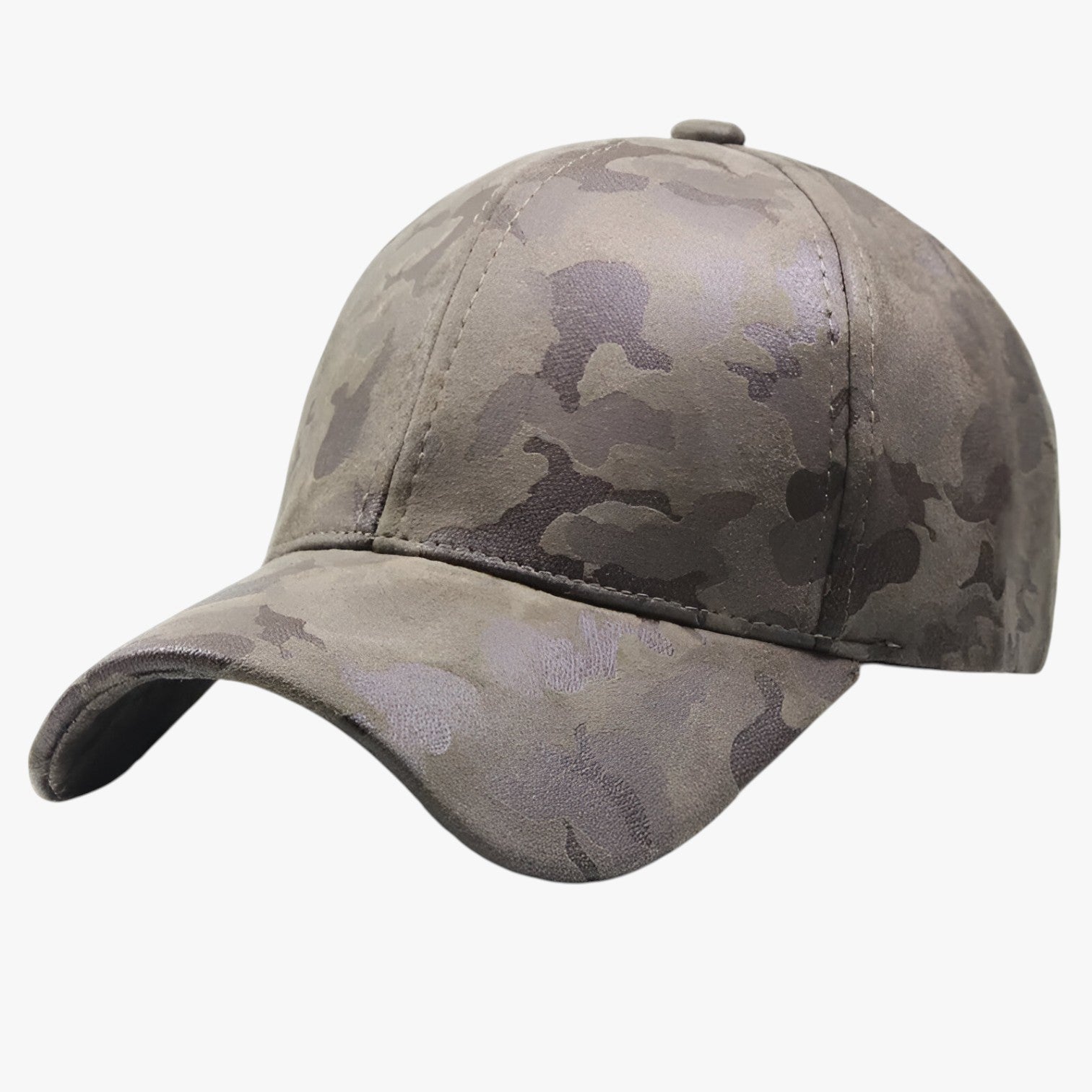 Carson | Stijlvol en comfortabel – Camouflage suède baseballpet voor elke look