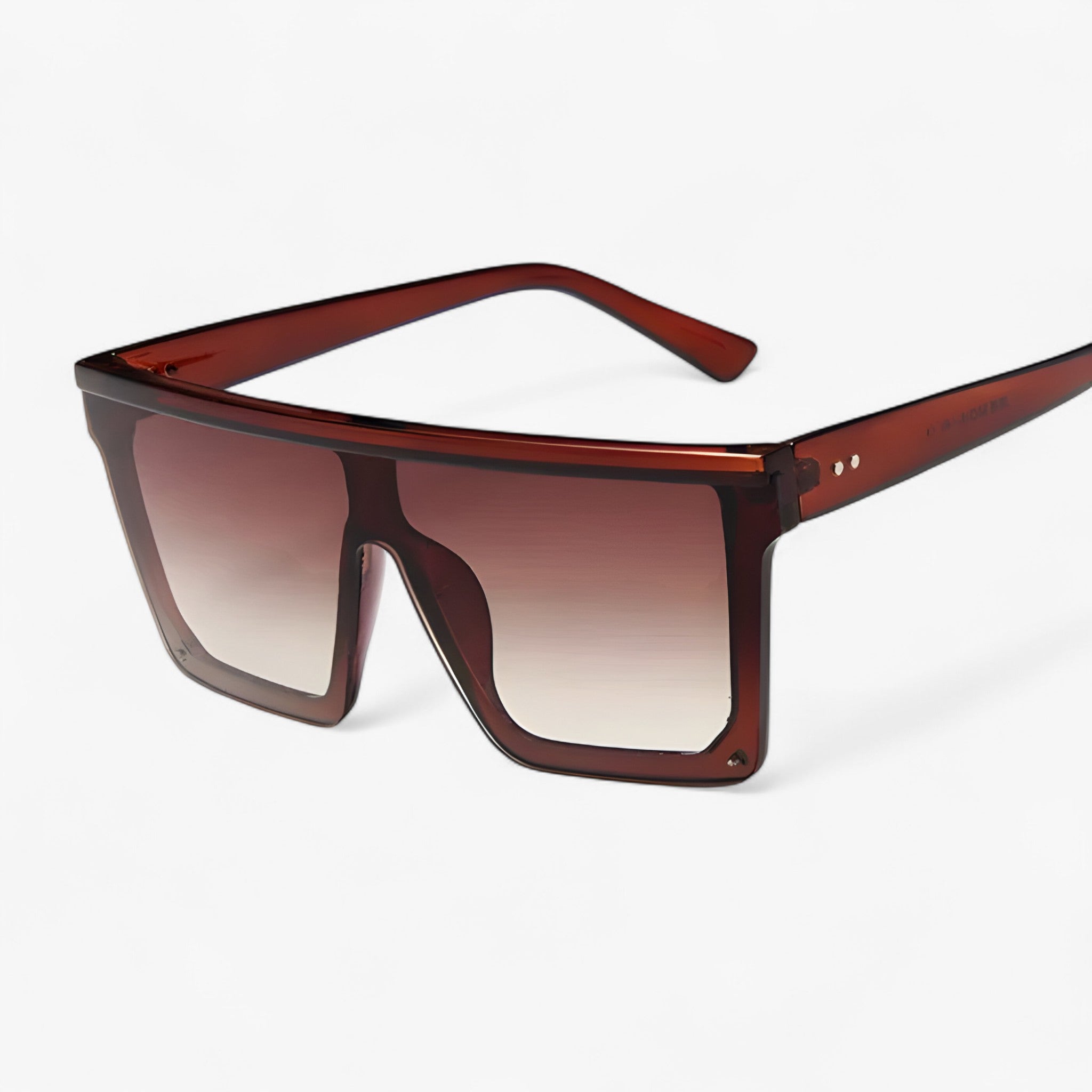 Adrian | Zwarte retro oversized zonnebril