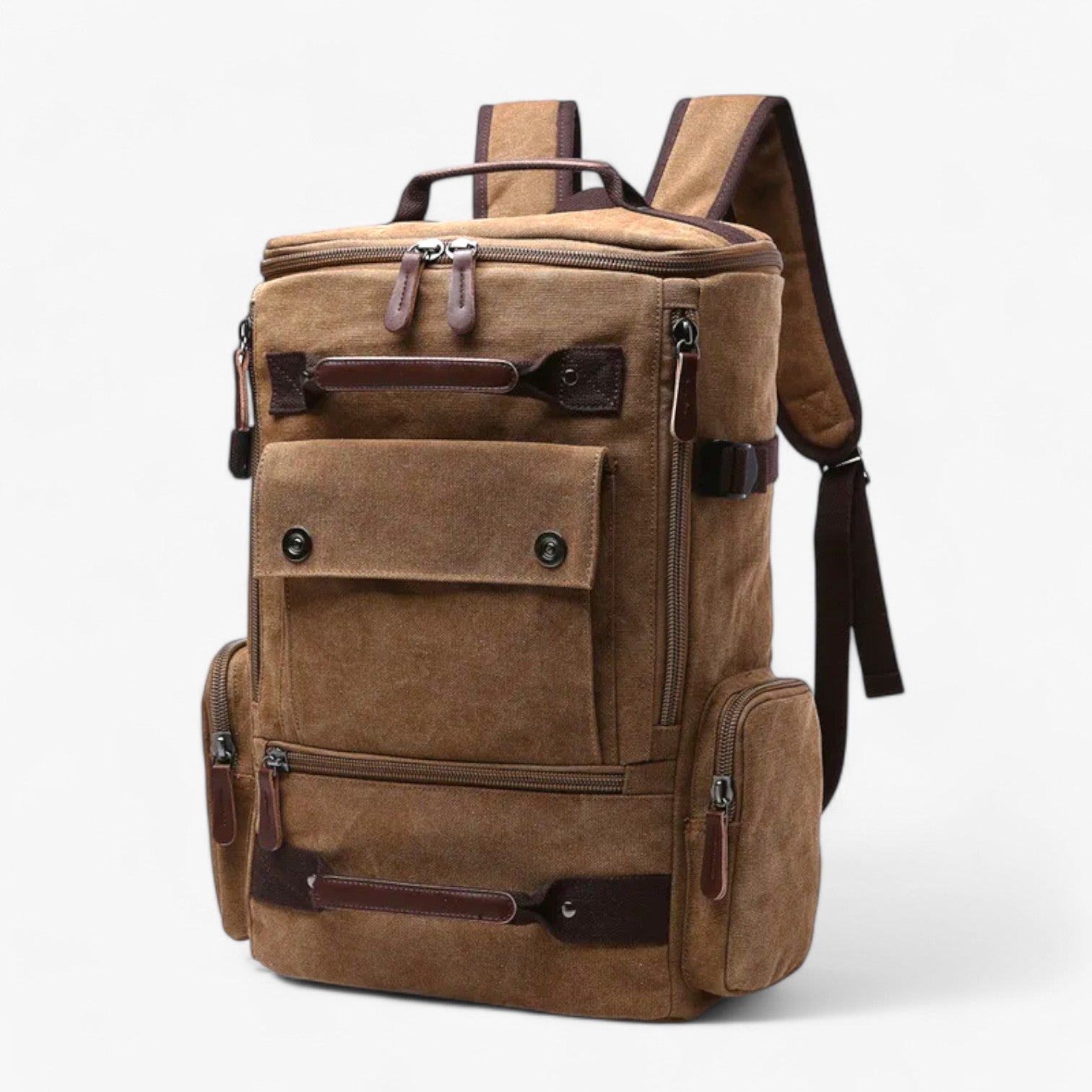 Enrique | Ruime Vintage Canvas Rugzak met Laptopvak
