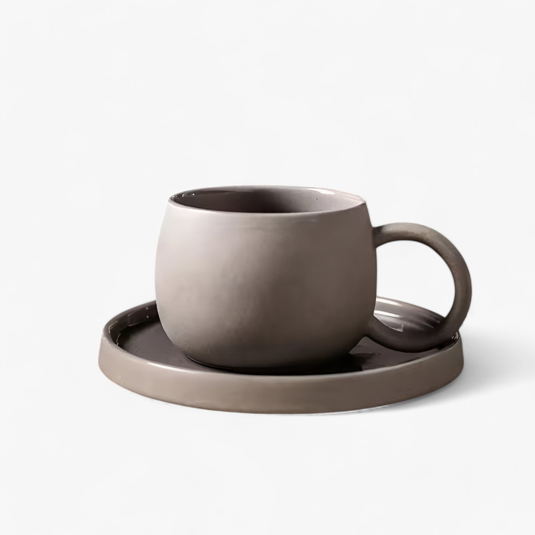 Sora | Minimalistische Japanse Espressoset met Kop en Schotel