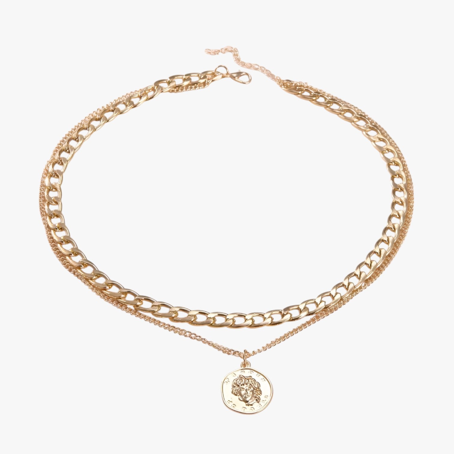 Genevieve | Meerdere Laagjes Munt Ketting