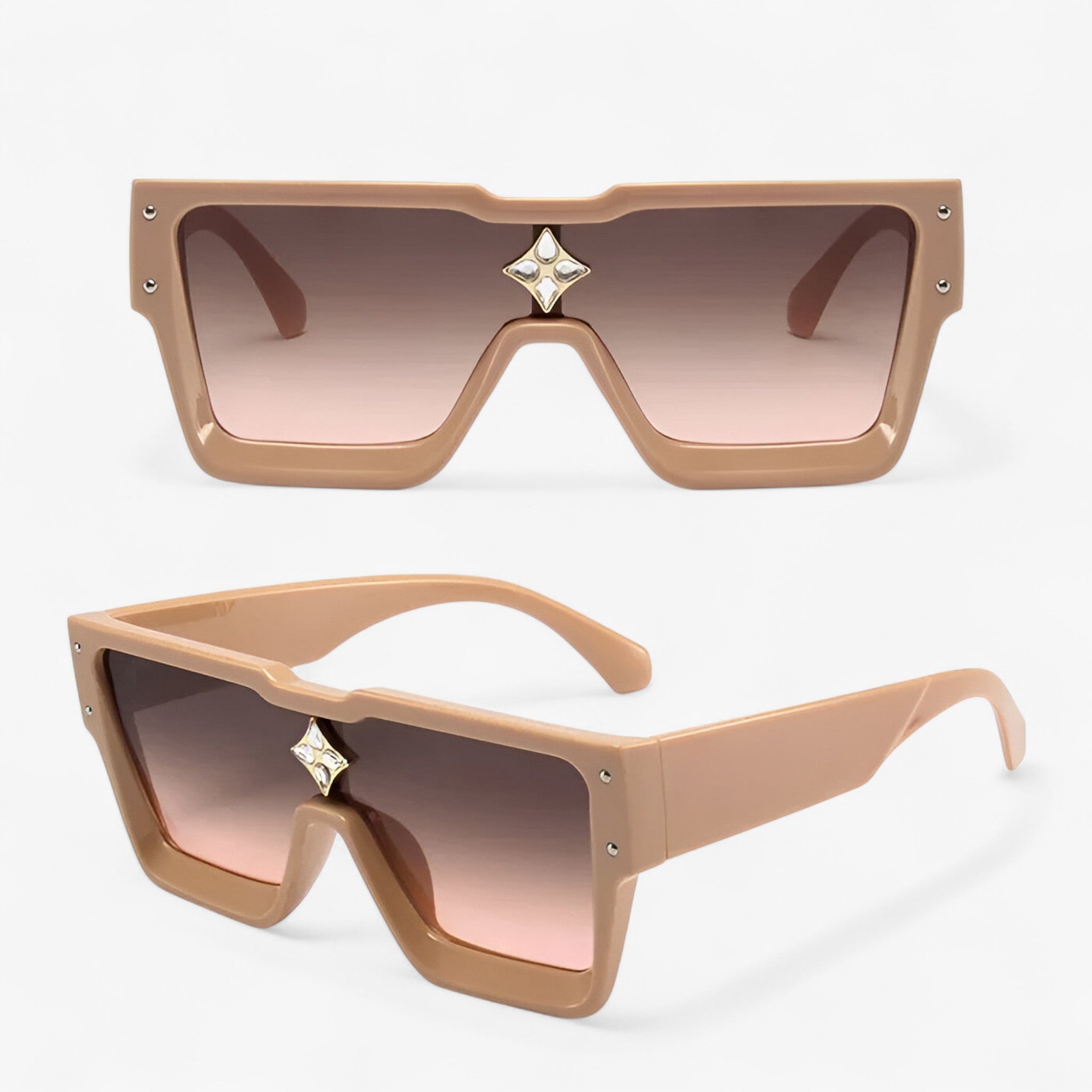 Victor | Unisex vierkante zonnebril met UV400-bescherming