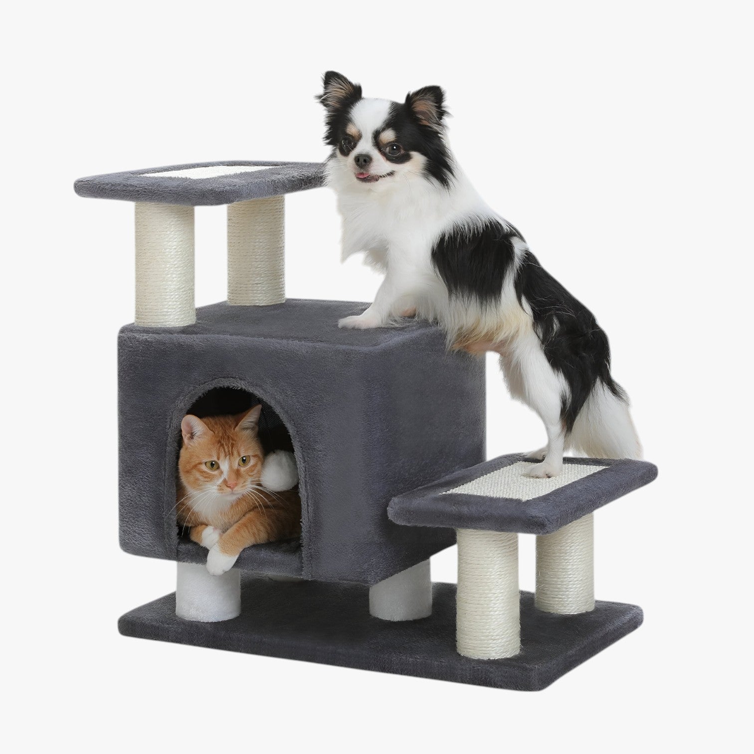 Winnie | Multifunctionele 3-Laags Huisdiertrap Voor Comfort, Spel & Rustplek