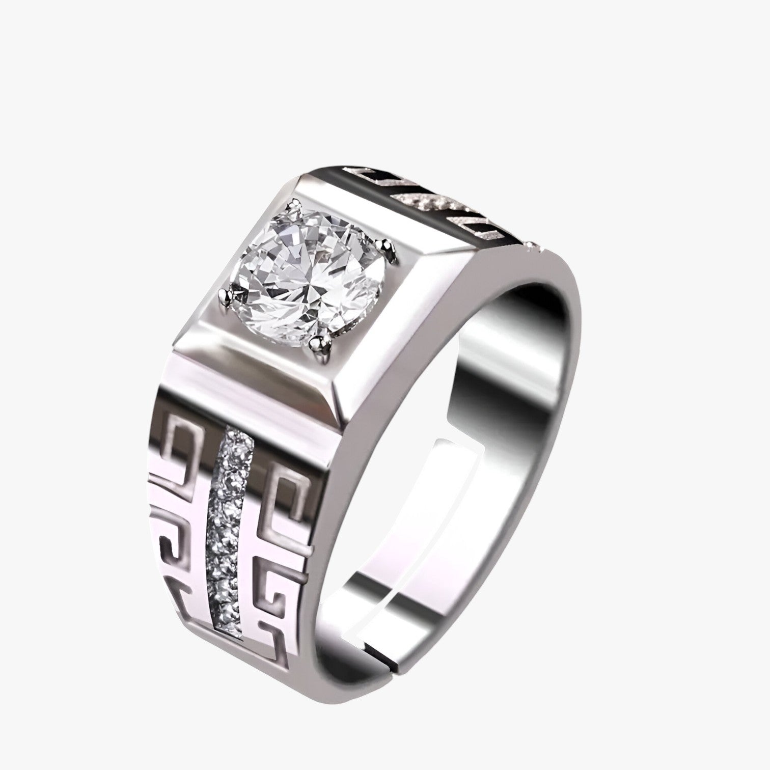 Reynan | Elegant Statement – Zilveren ring met sprankelende kristallen