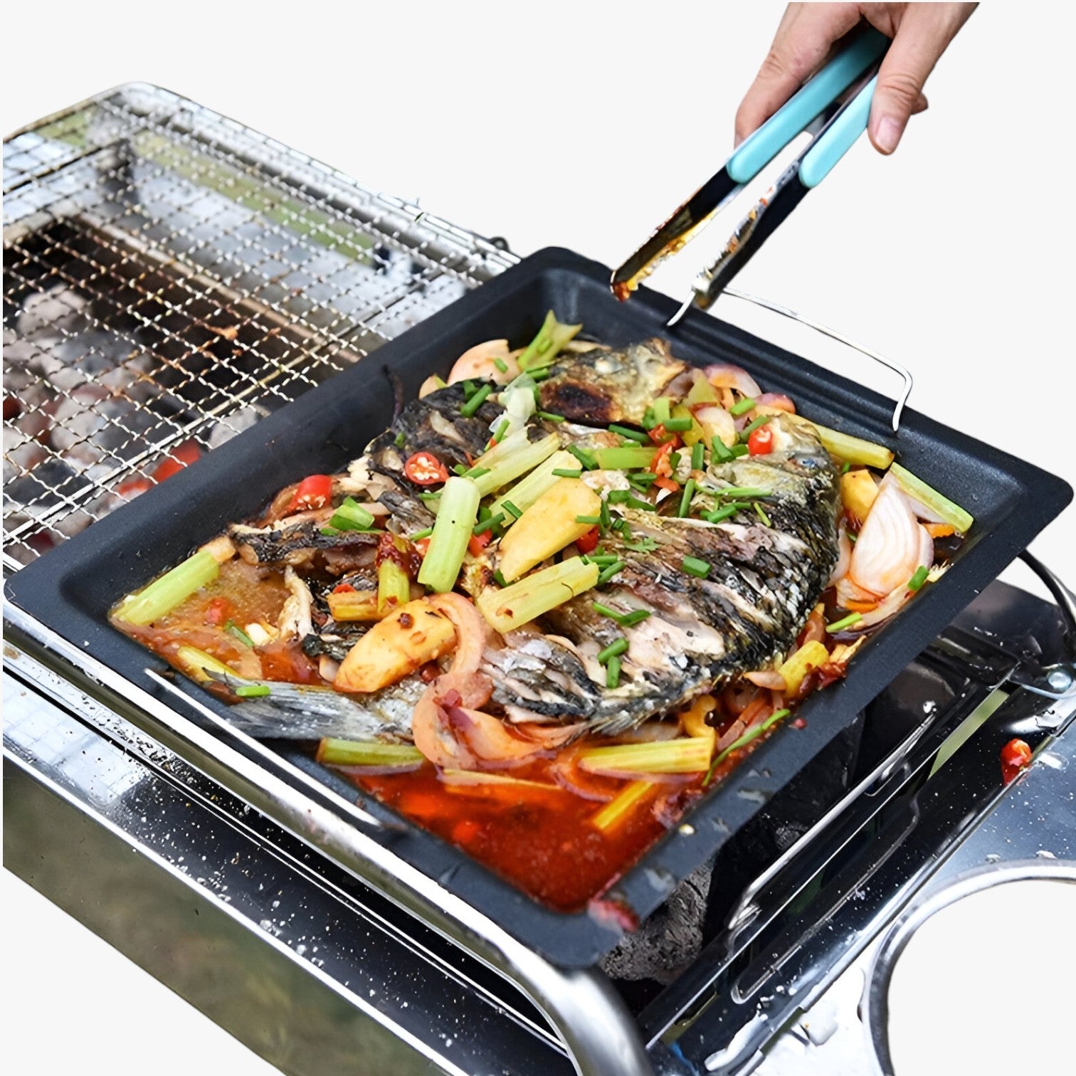 Clifton | Omkeerbare gietijzeren grillplaat – Perfect grillen binnen en buiten