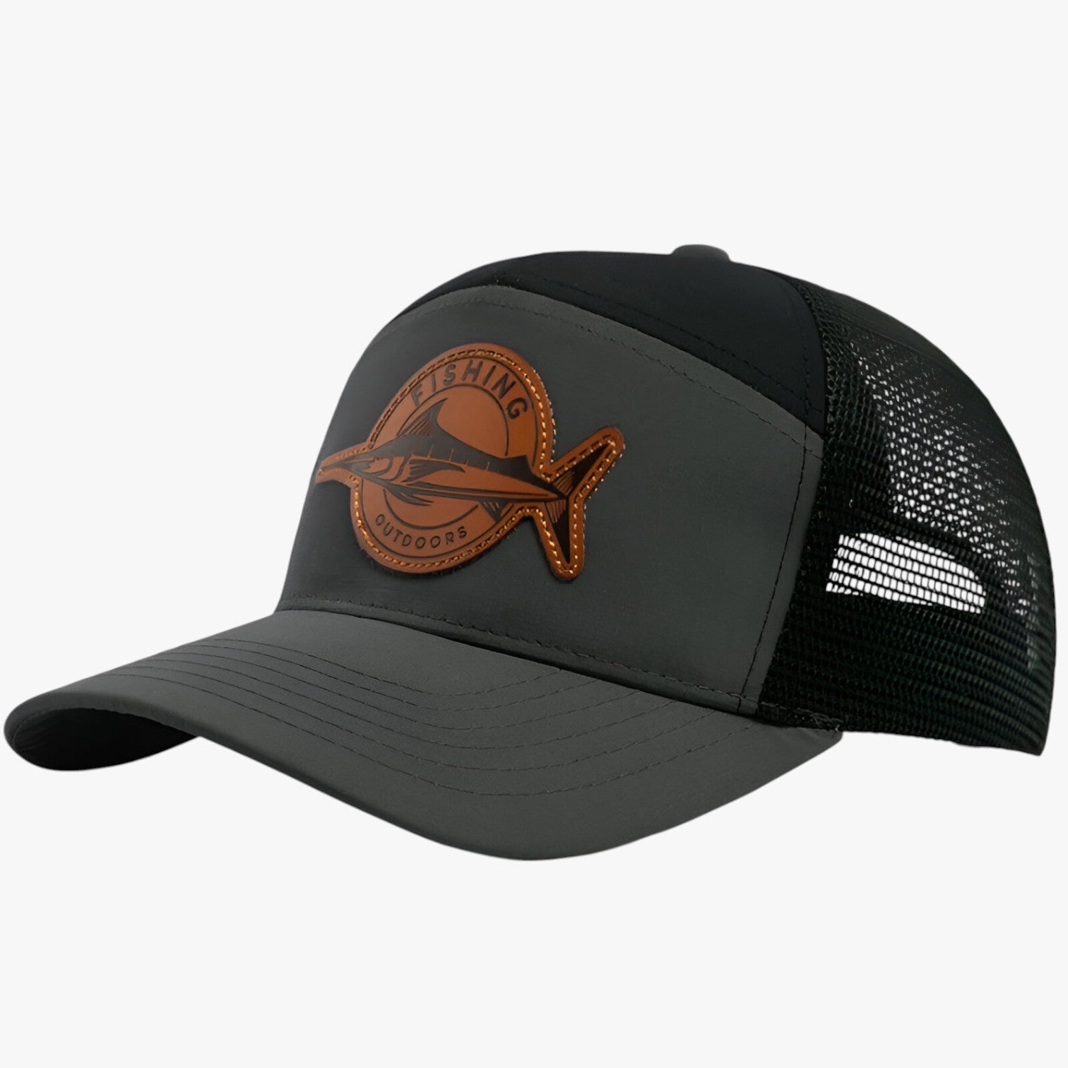 Caden | Stijlvol – Zomerse trucker cap met mesh en leren label