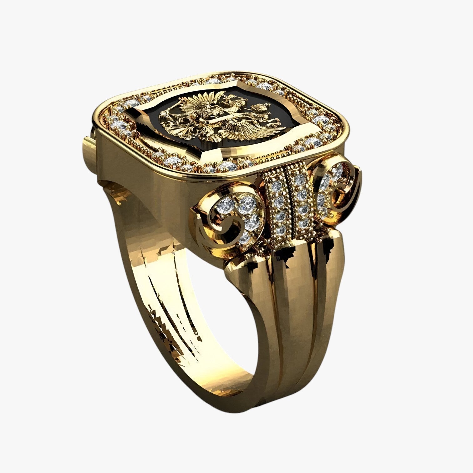 Elian | Opvallende statement ring voor heren – krachtig, stijlvol en uniek