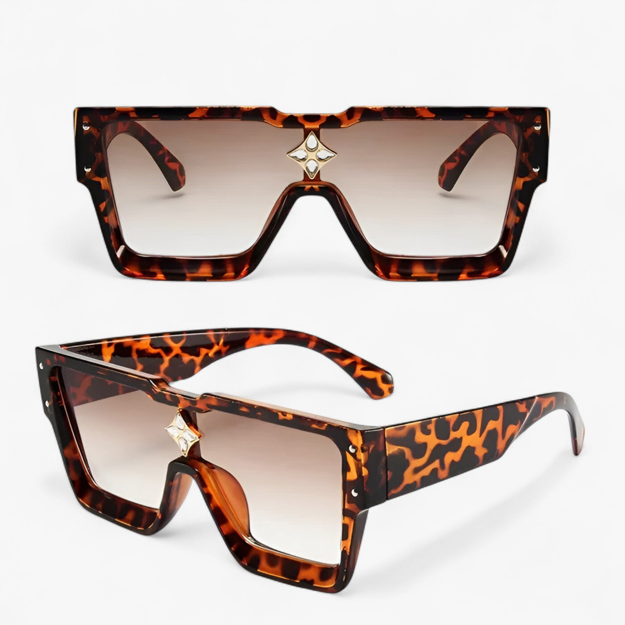 Victor | Unisex vierkante zonnebril met UV400-bescherming