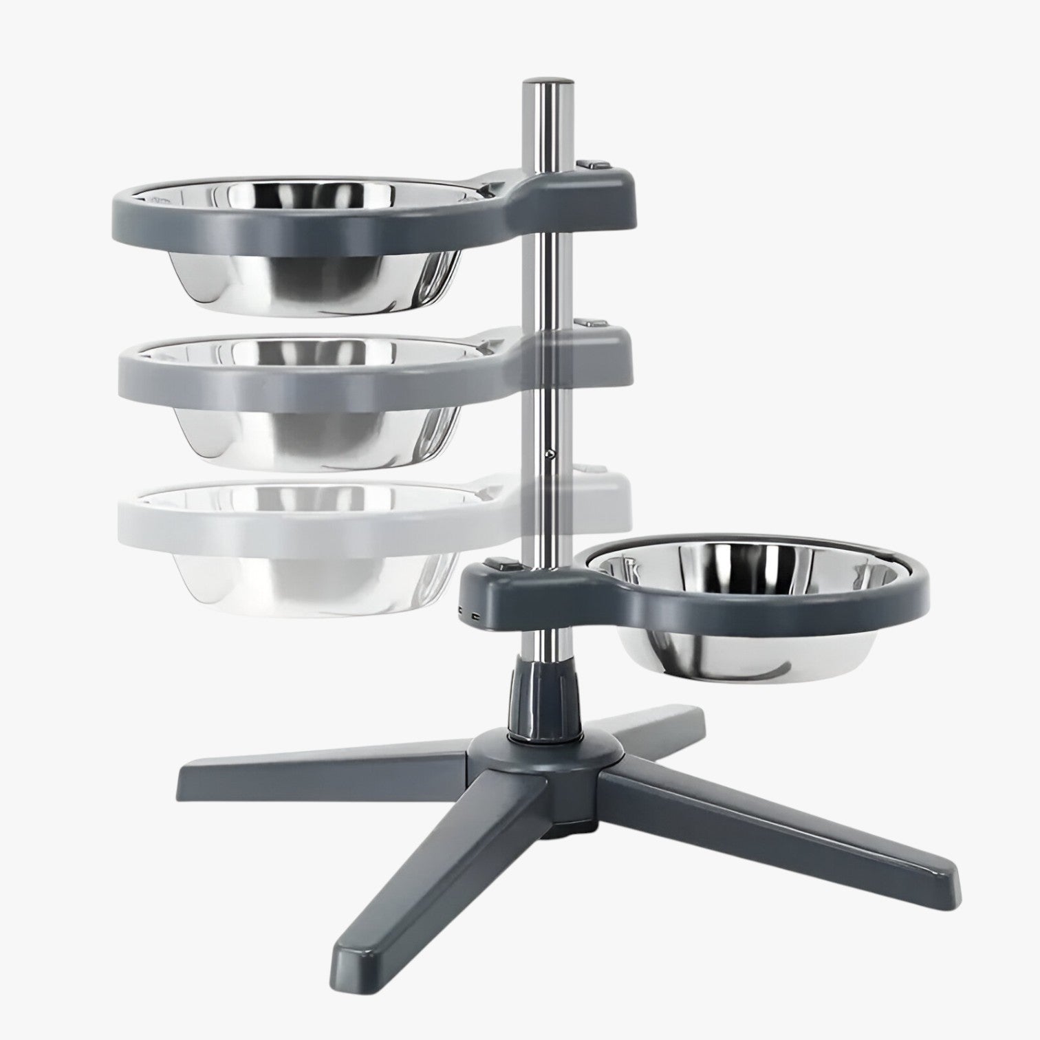 Zircon | Verstelbare Hondeneetbak met RVS Schalen   Ergonomisch & Duurzaam