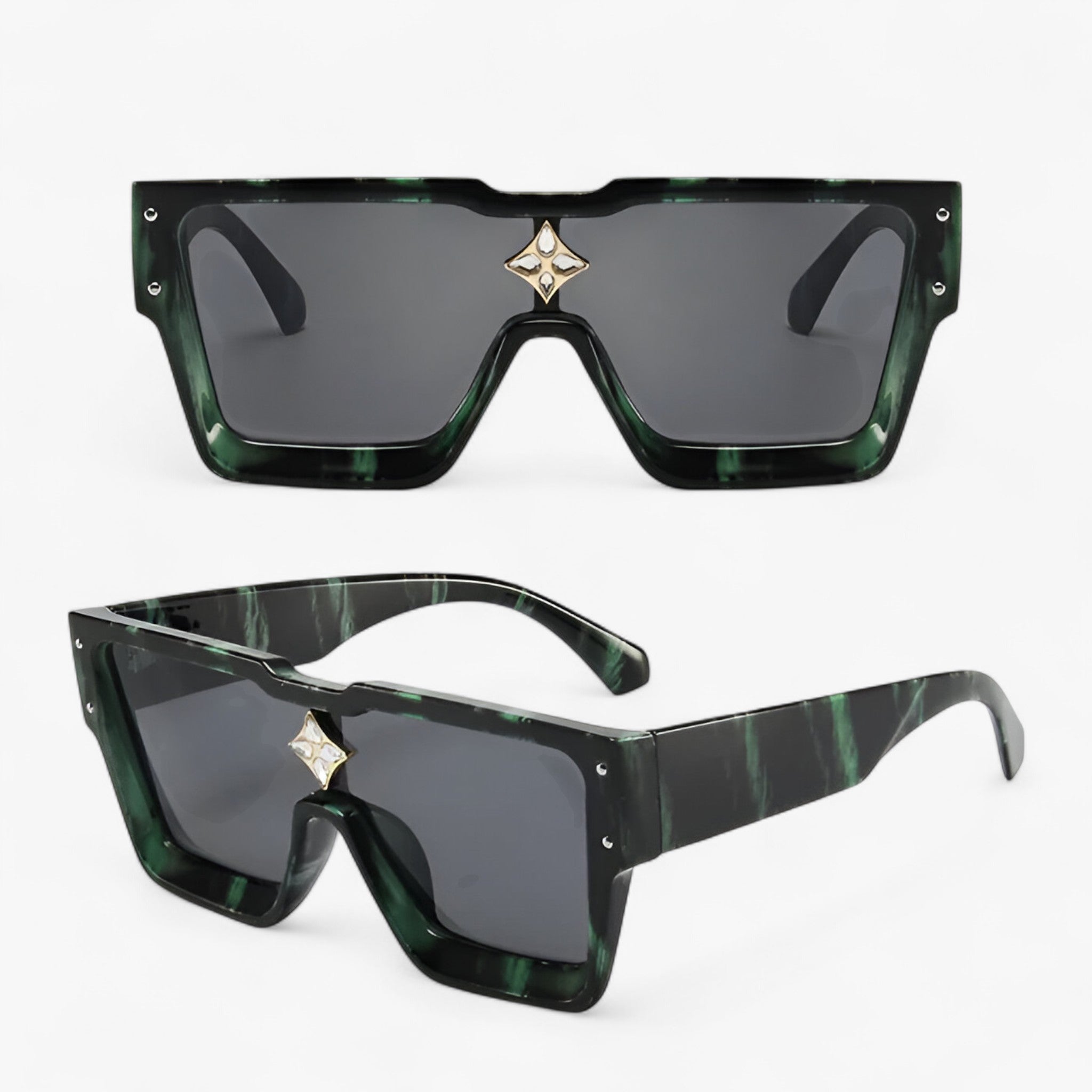Victor | Unisex vierkante zonnebril met UV400-bescherming