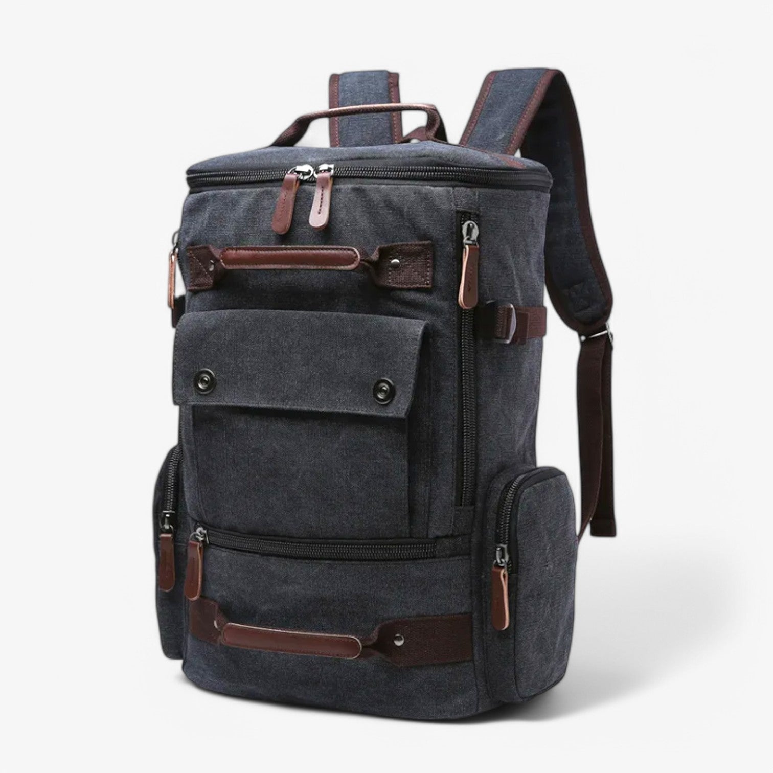 Enrique | Ruime Vintage Canvas Rugzak met Laptopvak