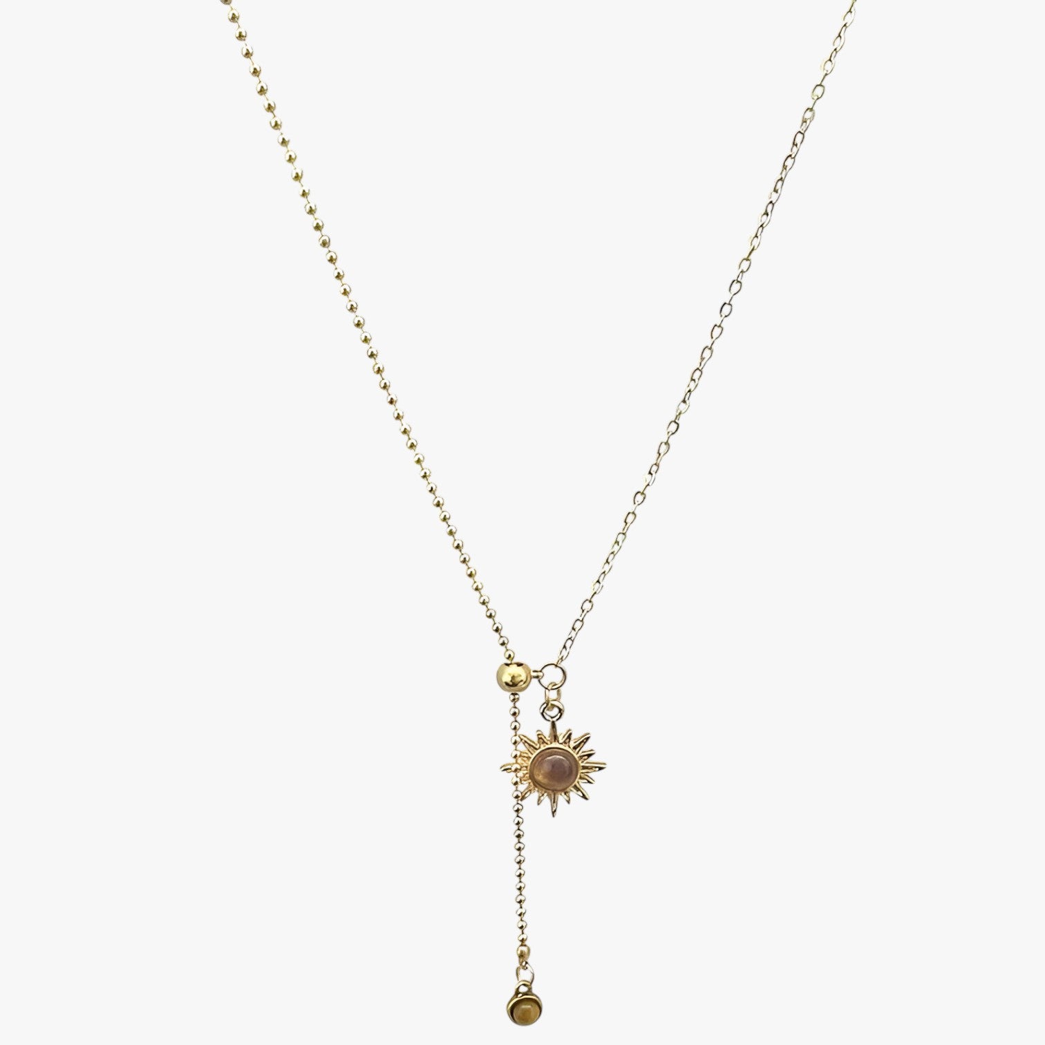 Reese | Zonnebloem Tijgeroog Ketting  Luxe Herfst/Winter Accessoire 2025