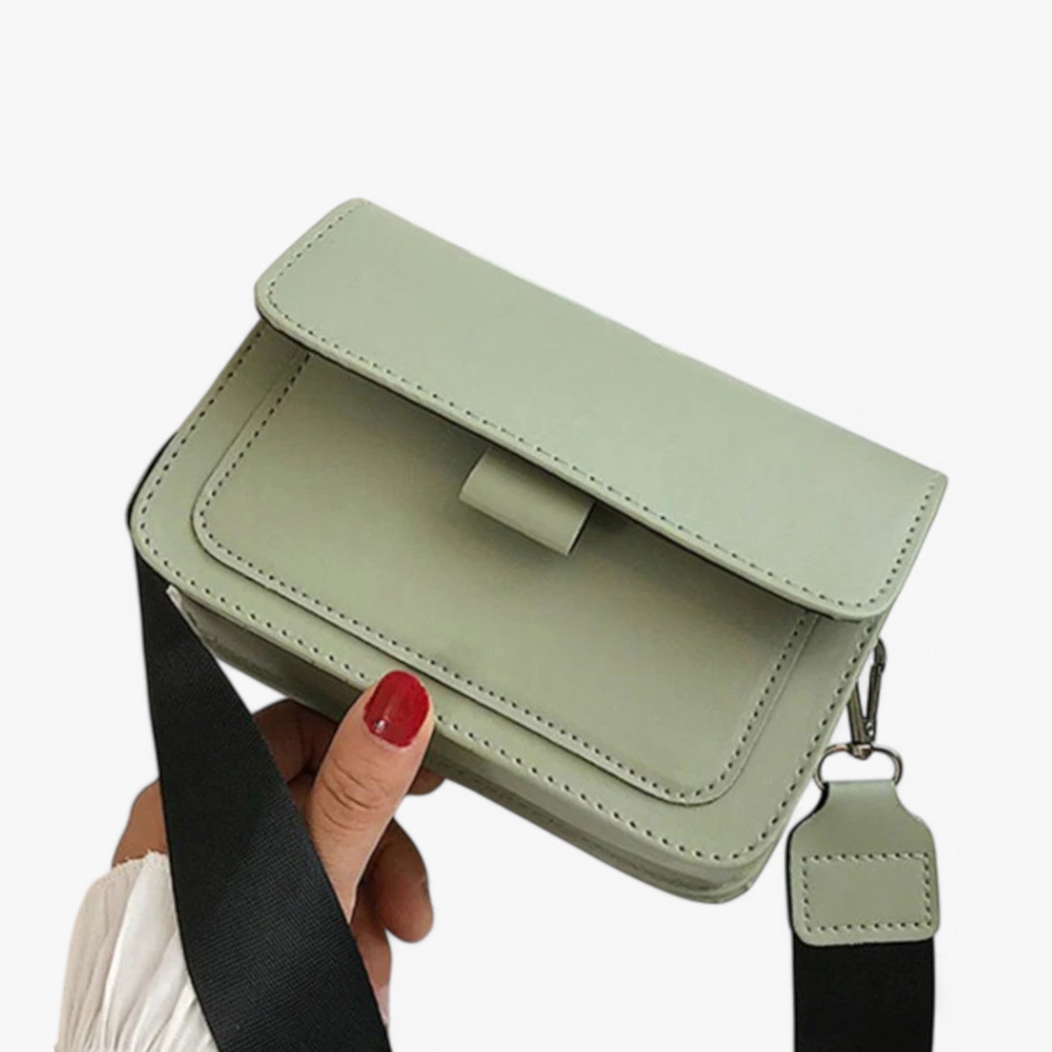 Clara | Retro & Ruime Schoudertas met Brede Riem