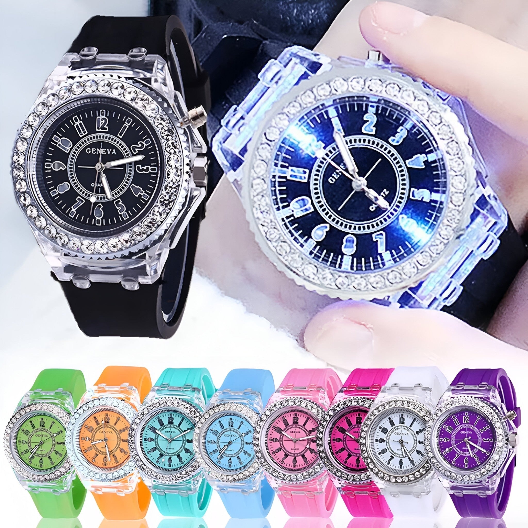Francis | LED-licht gelhorloge