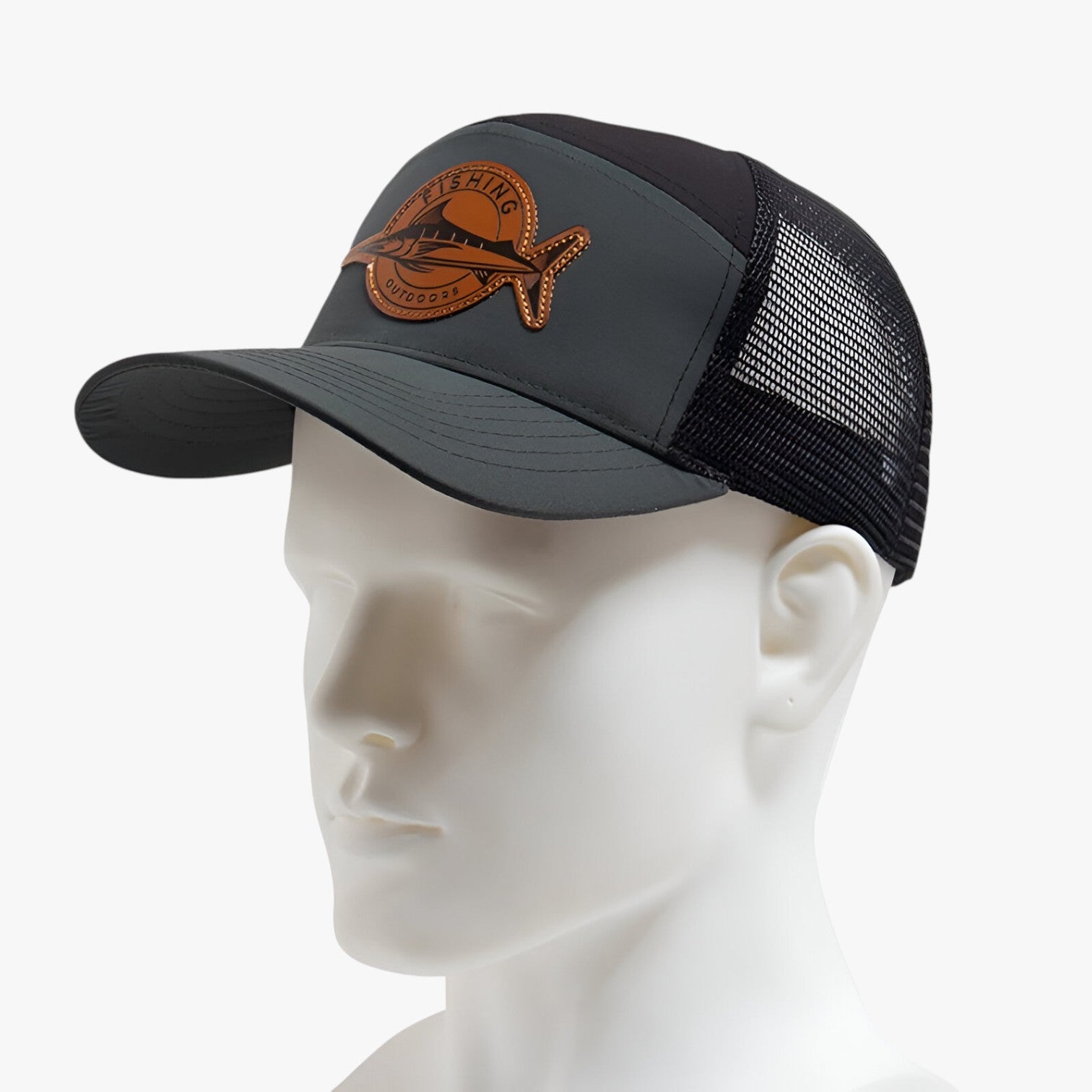 Caden | Stijlvol – Zomerse trucker cap met mesh en leren label