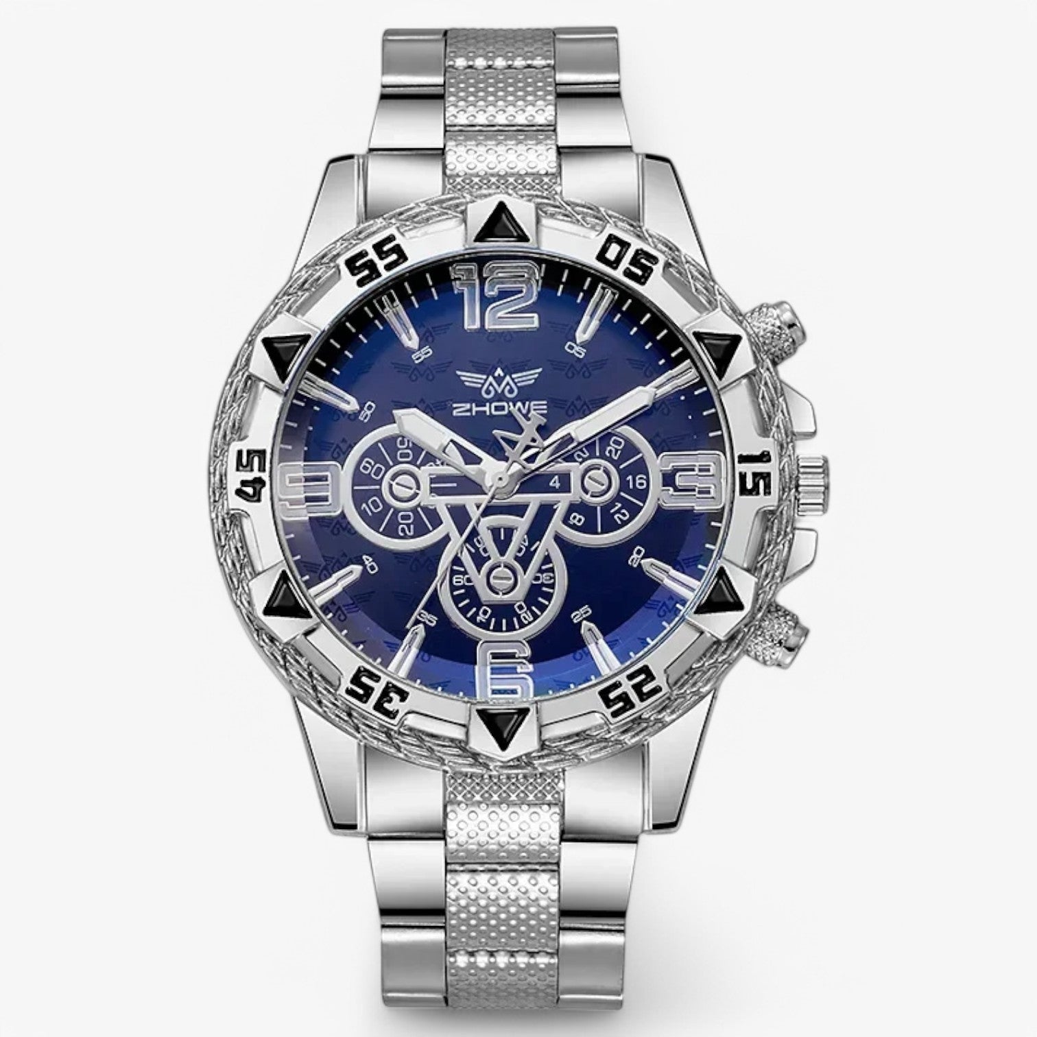 Vitalli | Luxe herenhorloge - Stijlvol en tijdloos met blauwe lichtaccenten