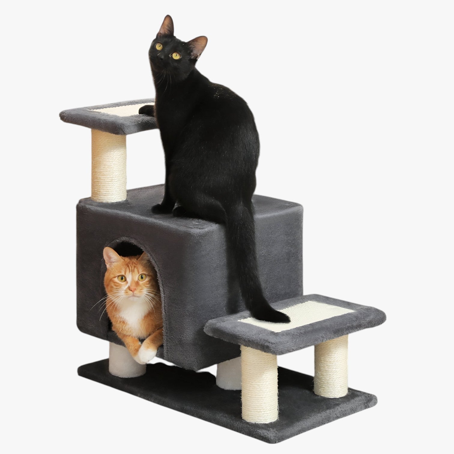 Winnie | Multifunctionele 3-Laags Huisdiertrap Voor Comfort, Spel & Rustplek