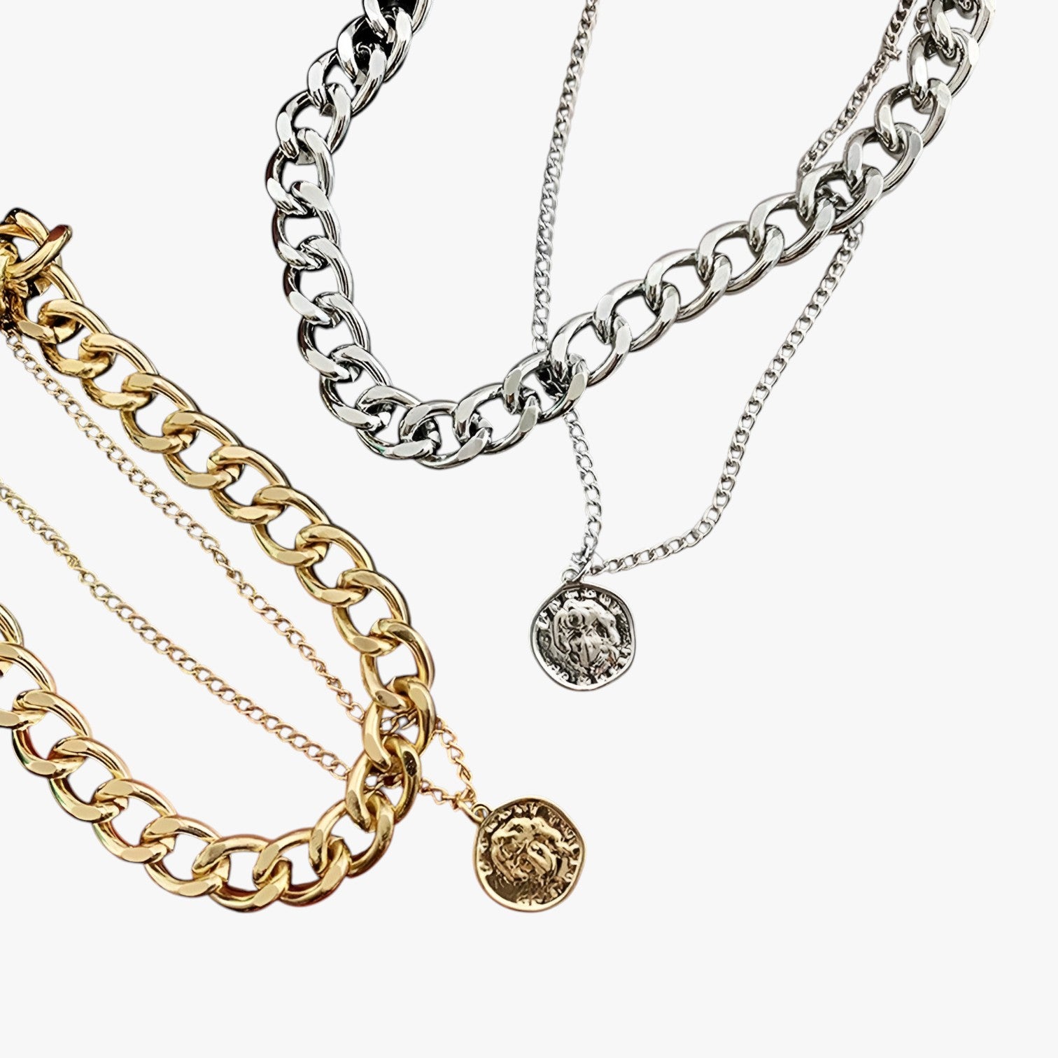 Genevieve | Meerdere Laagjes Munt Ketting